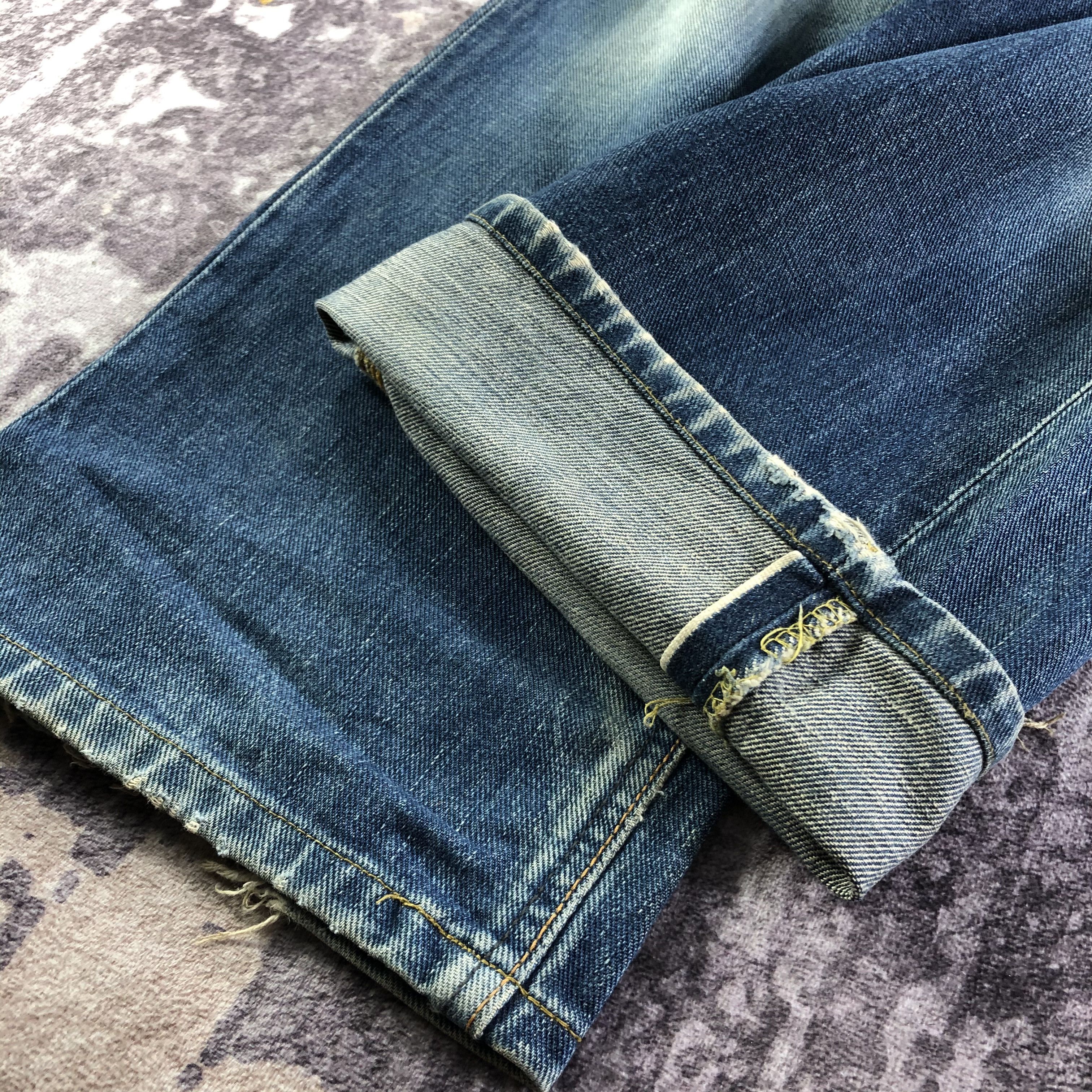 Lee Vintage Blue Wash Lee Selvedge Jeans-JM3581 Size US 33 - 6 Thumbnail