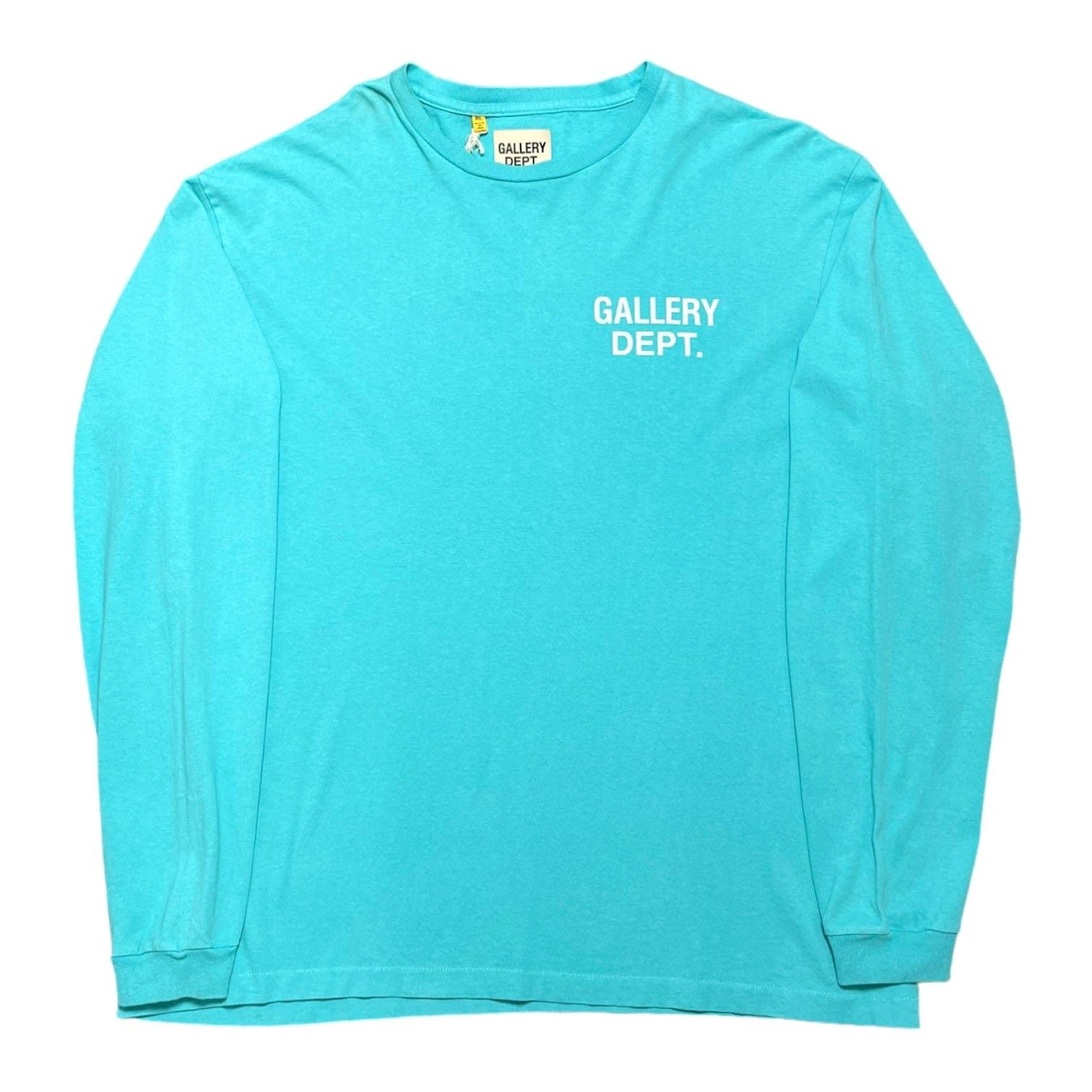 Gallery Department Souvenir Long Sleeve Tee Shirt Teal Blue