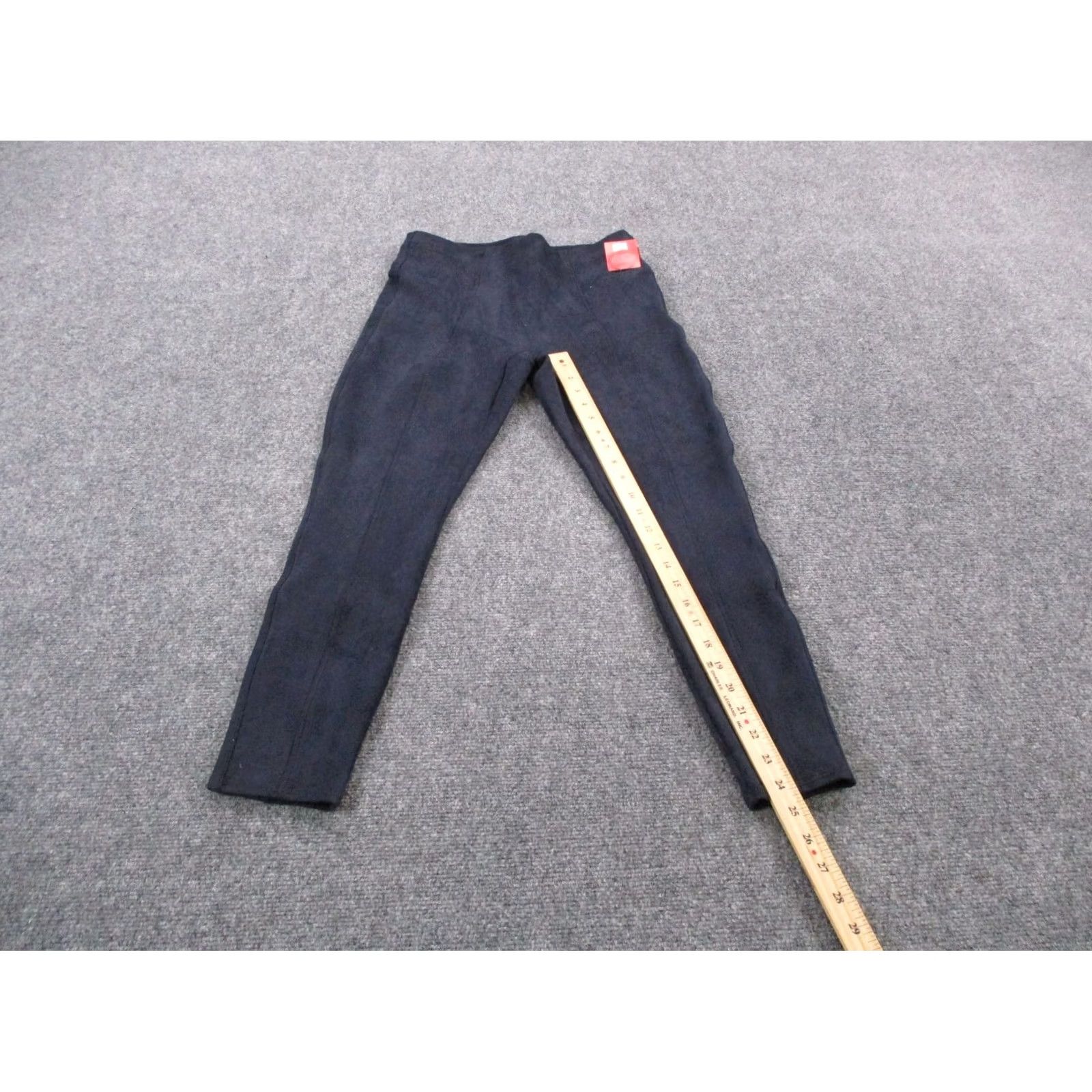 Spanx Spanx Leggings Womens M Petite Navy Blue Faux Suede Athletic Stretch Active NEW Size 32" / US 10 / IT 46 - 3 Thumbnail