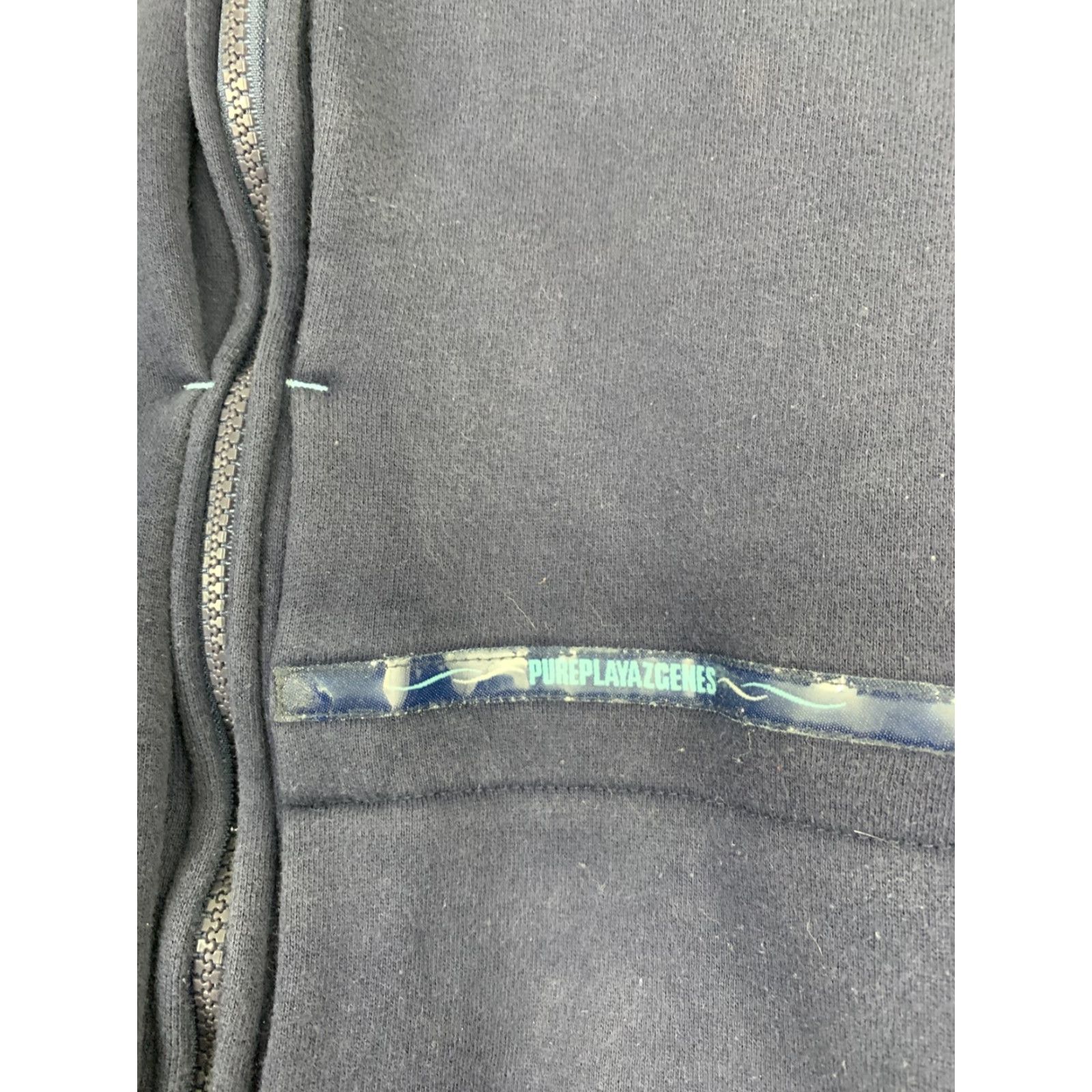 Vintage VINTAGE 90s Pure Playaz Mens 2XL Full Zip Bomber Jacket Blue Men’s Jacket Blue 90s Theme Size US XXL / EU 58 / 5 - 6 Thumbnail