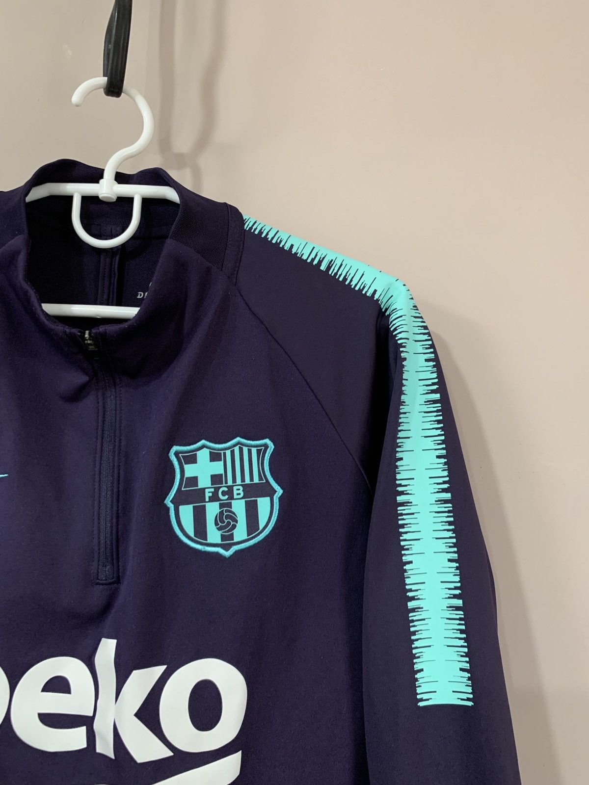 Nike Barcelona 1/3 Zip Training Football Sweatshirt Nike Soccer Size US M / EU 48-50 / 2 - 3 Thumbnail