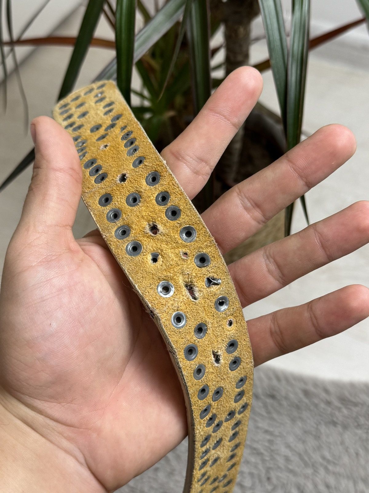 Vintage Vintage Leather Avantgarde Belt B.B Simons Style Y2K Size ONE SIZE - 5 Thumbnail