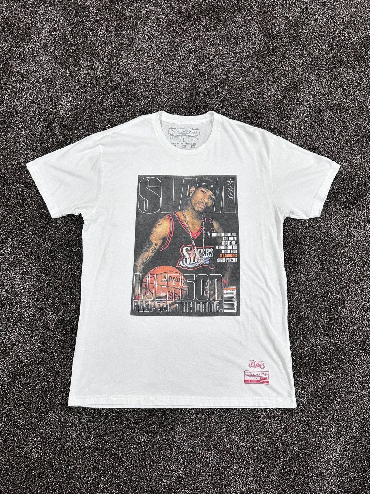 Mitchell & Ness Mitchell & Ness NBA Allen Iverson Phil Sixers White T-Shirt Size US L / EU 52-54 / 3 - 11 Thumbnail