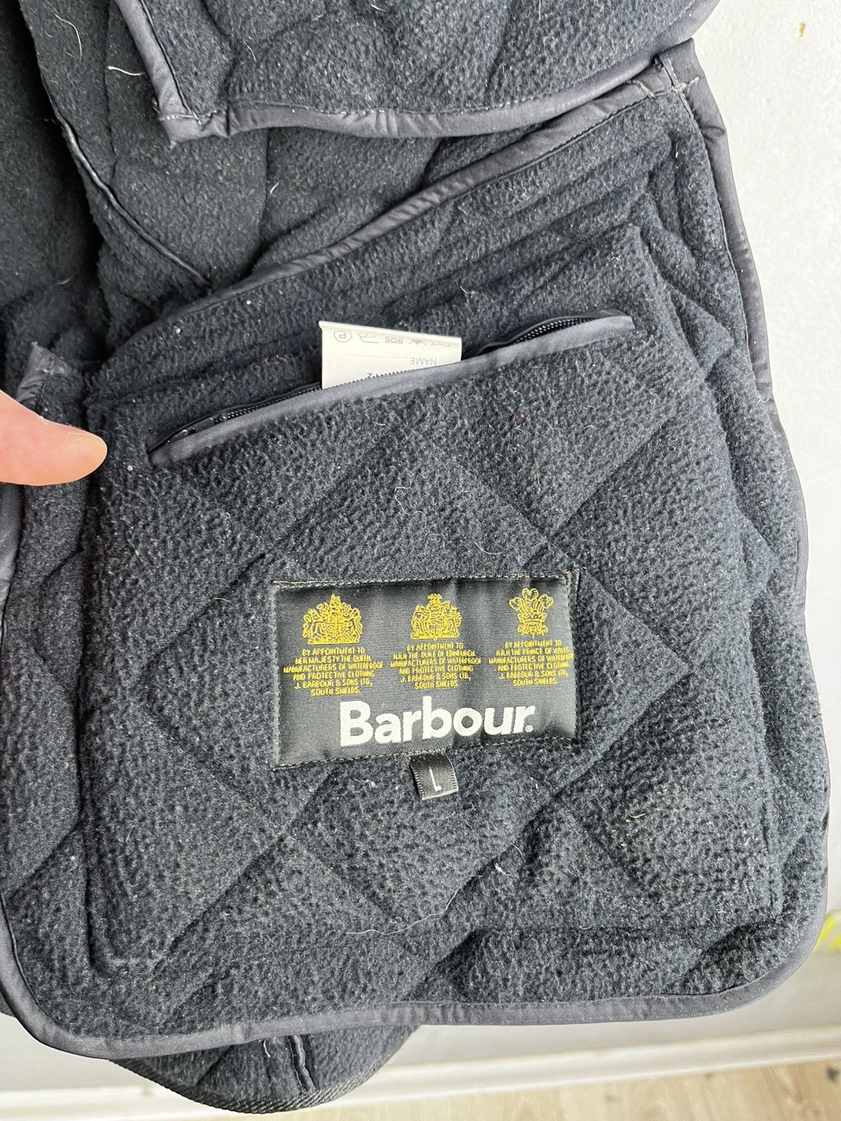 Barbour Men's Barbour Quilted Barden Black Jacket Size US L / EU 52-54 / 3 - 3 Thumbnail