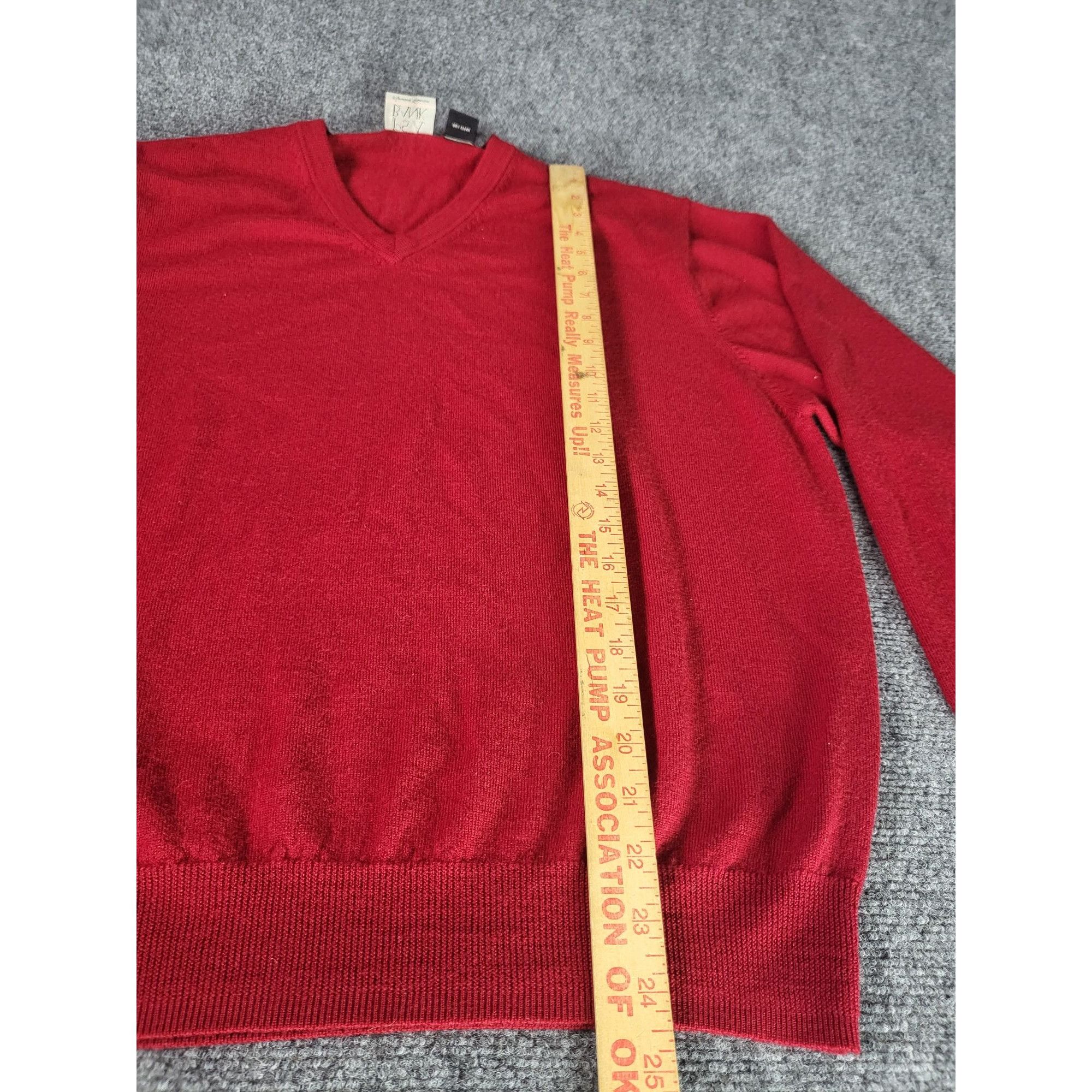 Jos. A. Bank Jos A. Bank Merino Wool Sweater Men Sz XL Tight Knit V Neck Size US XL / EU 56 / 4 - 3 Thumbnail