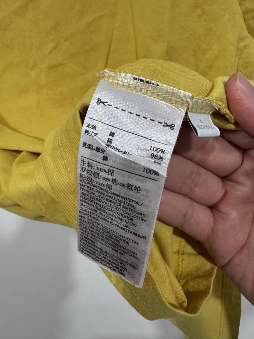 Adidas × Yohji Yamamoto Adidas Y3 Yohji Yamamoto Mustard Tee Size US L / EU 52-54 / 3 - 6 Thumbnail
