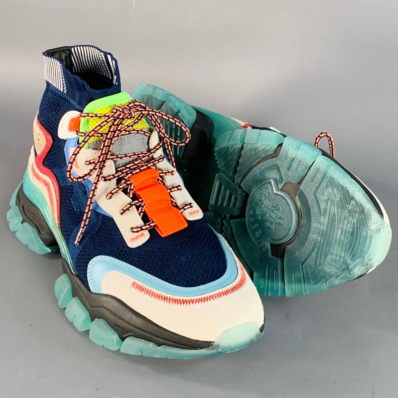 Moncler MONCLER Size 10 Multi Color Nylon Mesh High Top Sneakers Size US 10 / IT 40 - 5 Thumbnail