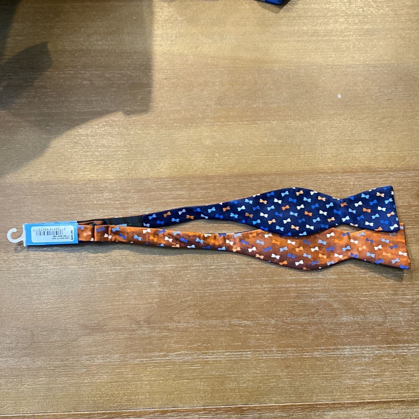 Countess Mara Countess Mara orange blue bow tie silk blend formal Size ONE SIZE - 5 Thumbnail