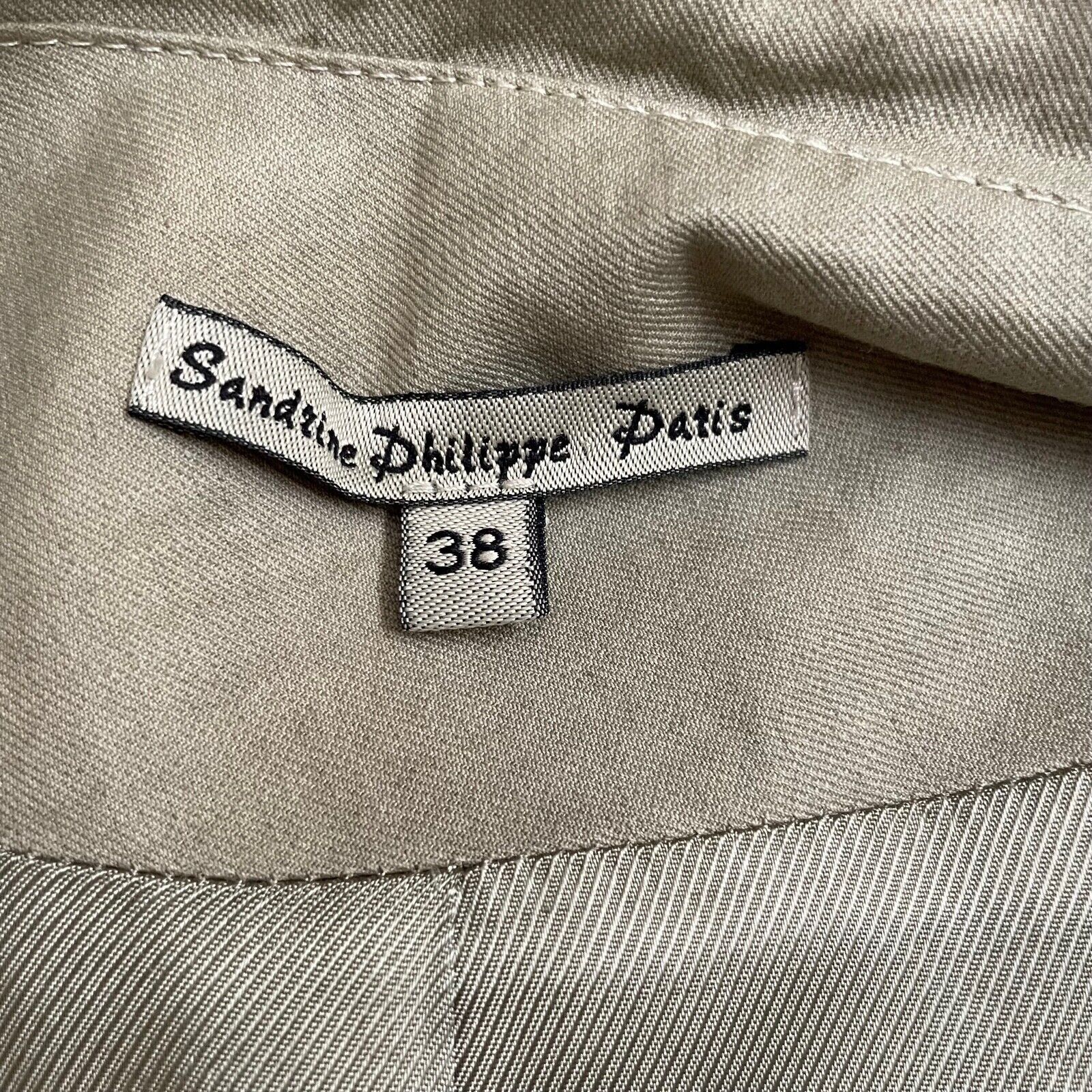 Sandrine Philippe Sandrine Philippe Beige Paneled Zip Waist Deconstructed Coat Size S / US 4 / IT 40 - 8 Thumbnail