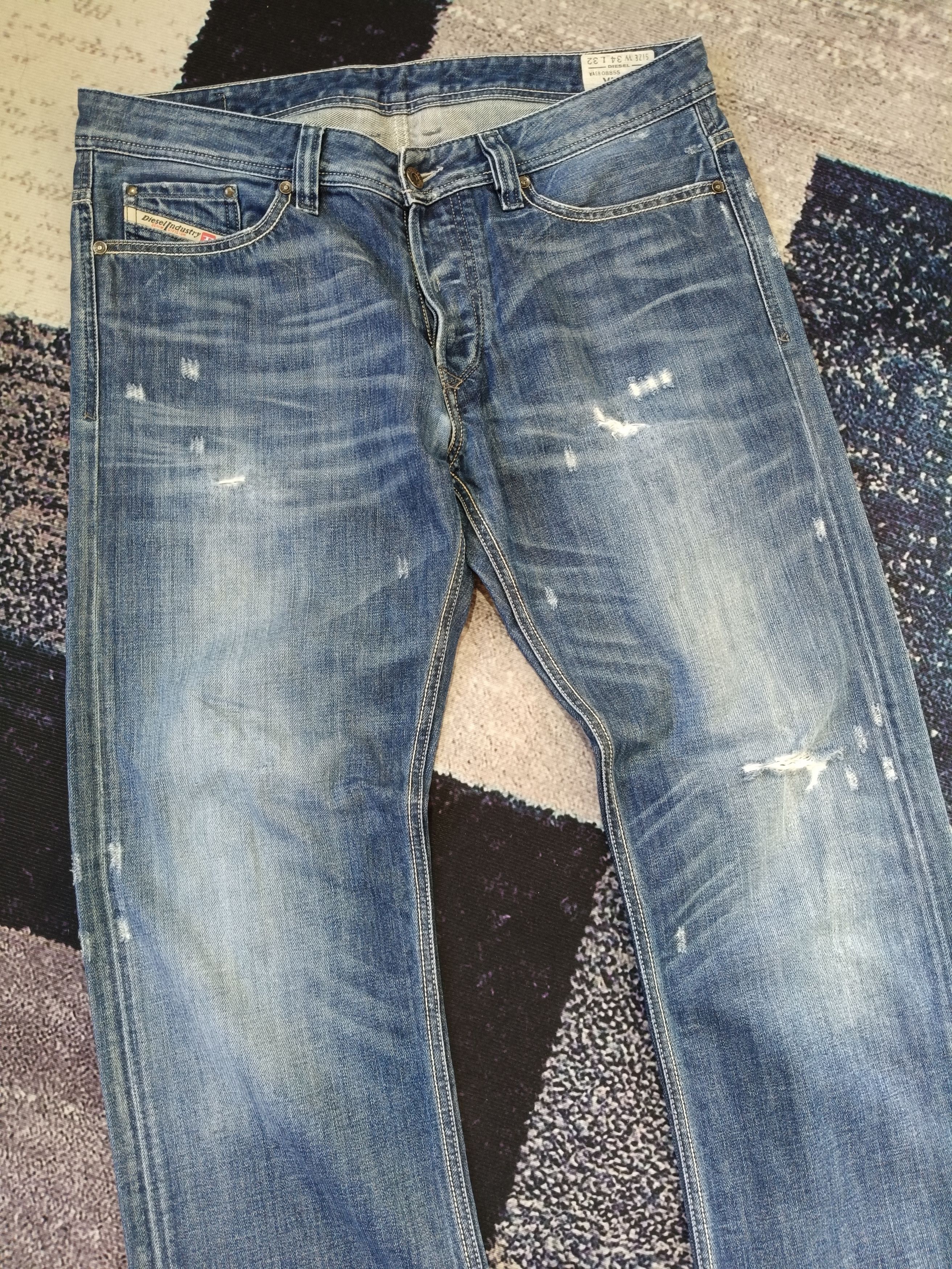 Diesel Diesel VIKER Regular Straight Blue Jeans Size US 36 / EU 52 - 4 Thumbnail