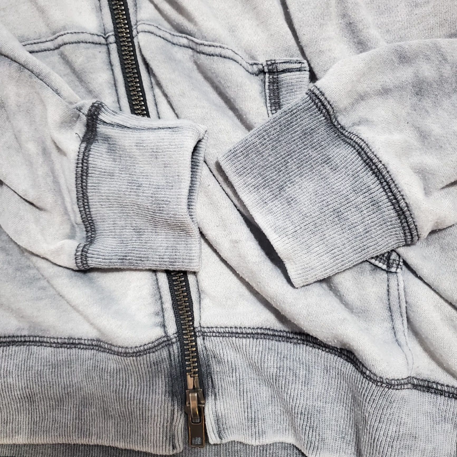 Vintage VINTAGE Robert Barakett Hoodie Mens L Gray Bellburns Long Sleeve Full Zip No Drawstring Size US L / EU 52-54 / 3 - 7 Thumbnail