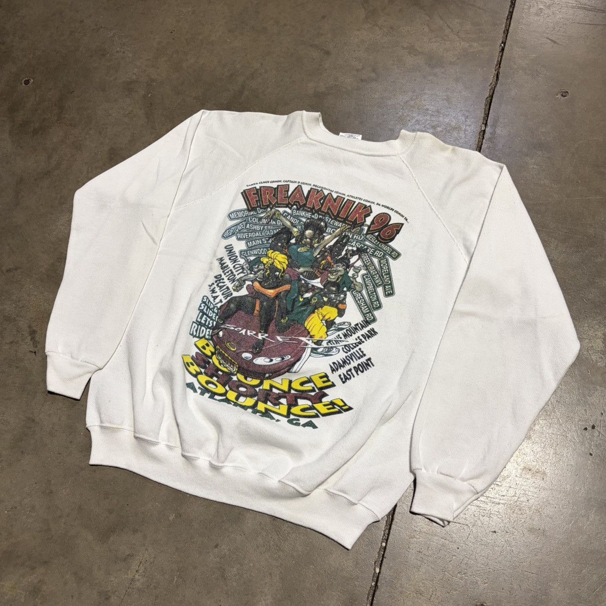 Vintage Vintage 90s 1996 Freaknik Atlanta Georgia Rap Tee Sweatshirt Size US L / EU 52-54 / 3 - 2 Thumbnail