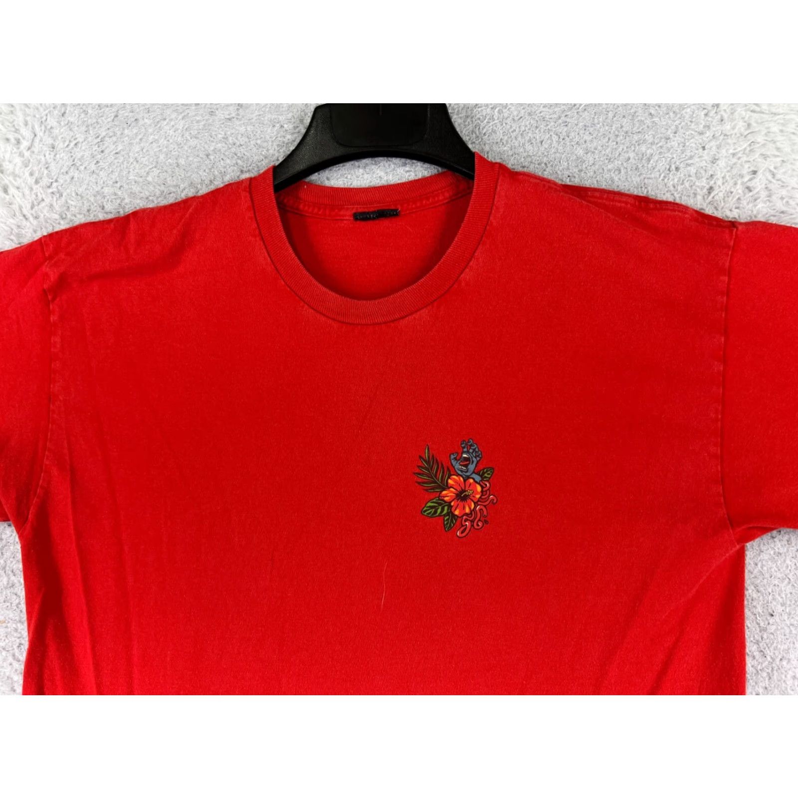 Vintage VINTAGE Santa Cruz Shirt Men Large Red Floral Hawaiian Short Sleeve Crew Neck Size US L / EU 52-54 / 3 - 4 Thumbnail