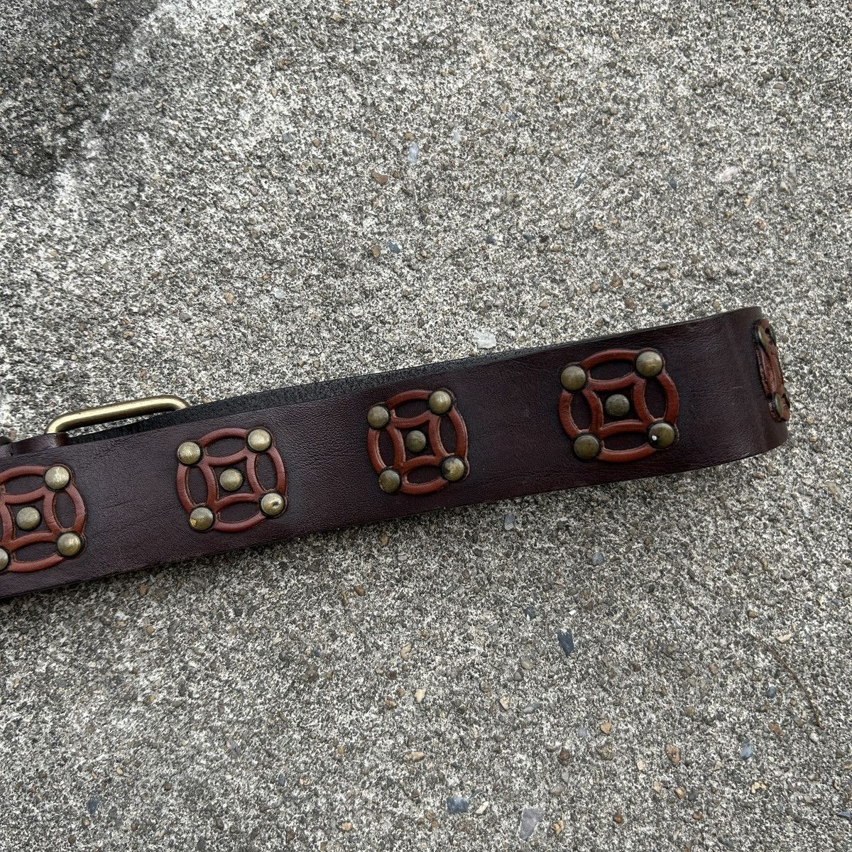 Vintage Vintage studded leather belt (Kapital Style) Size ONE SIZE - 8 Thumbnail
