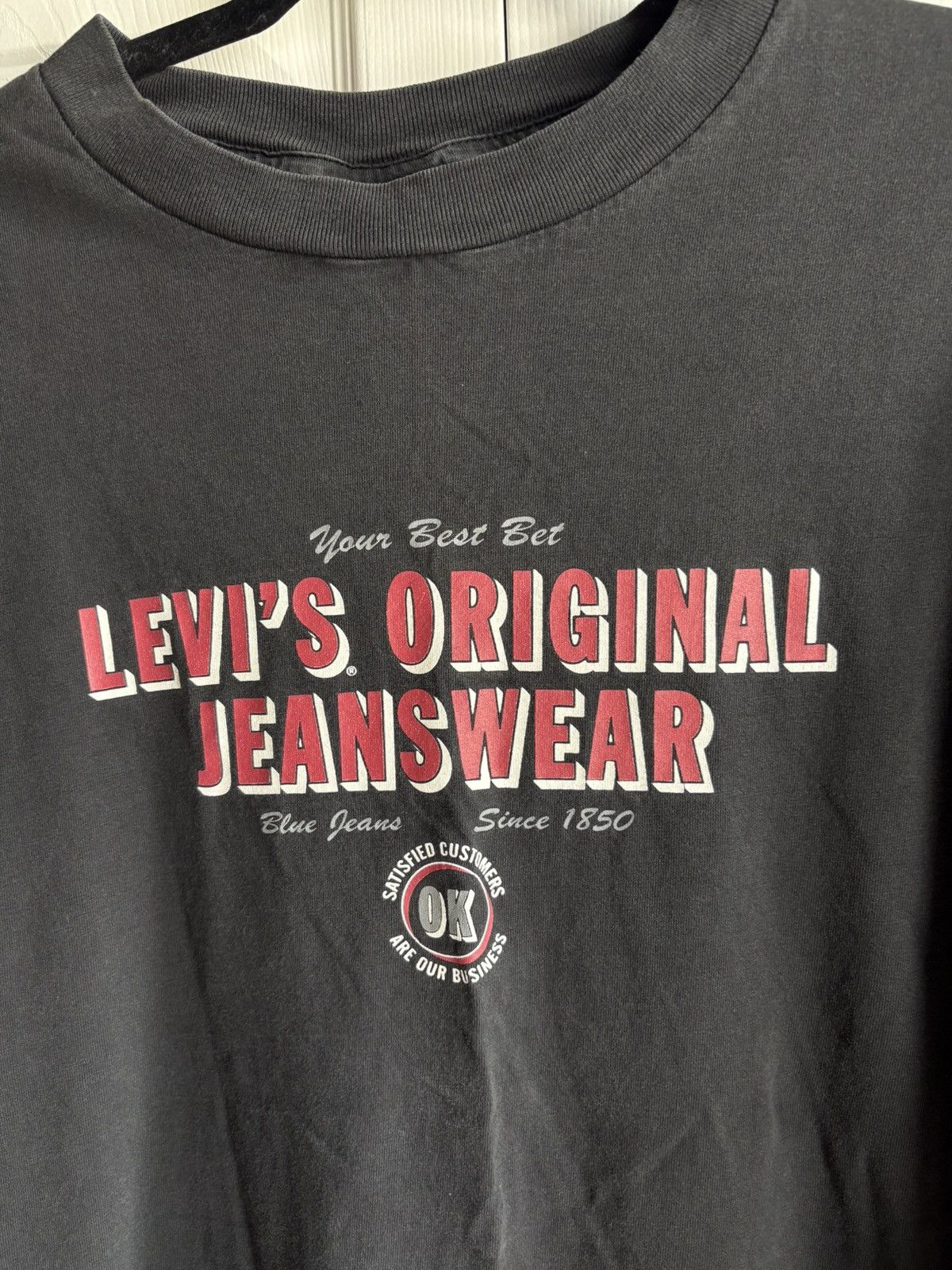 Levi's × Levi's Vintage Clothing × Vintage Levi’s Vintage Streetwear 90s Thrashed Black L T-shirt Size US L / EU 52-54 / 3 - 2 Thumbnail