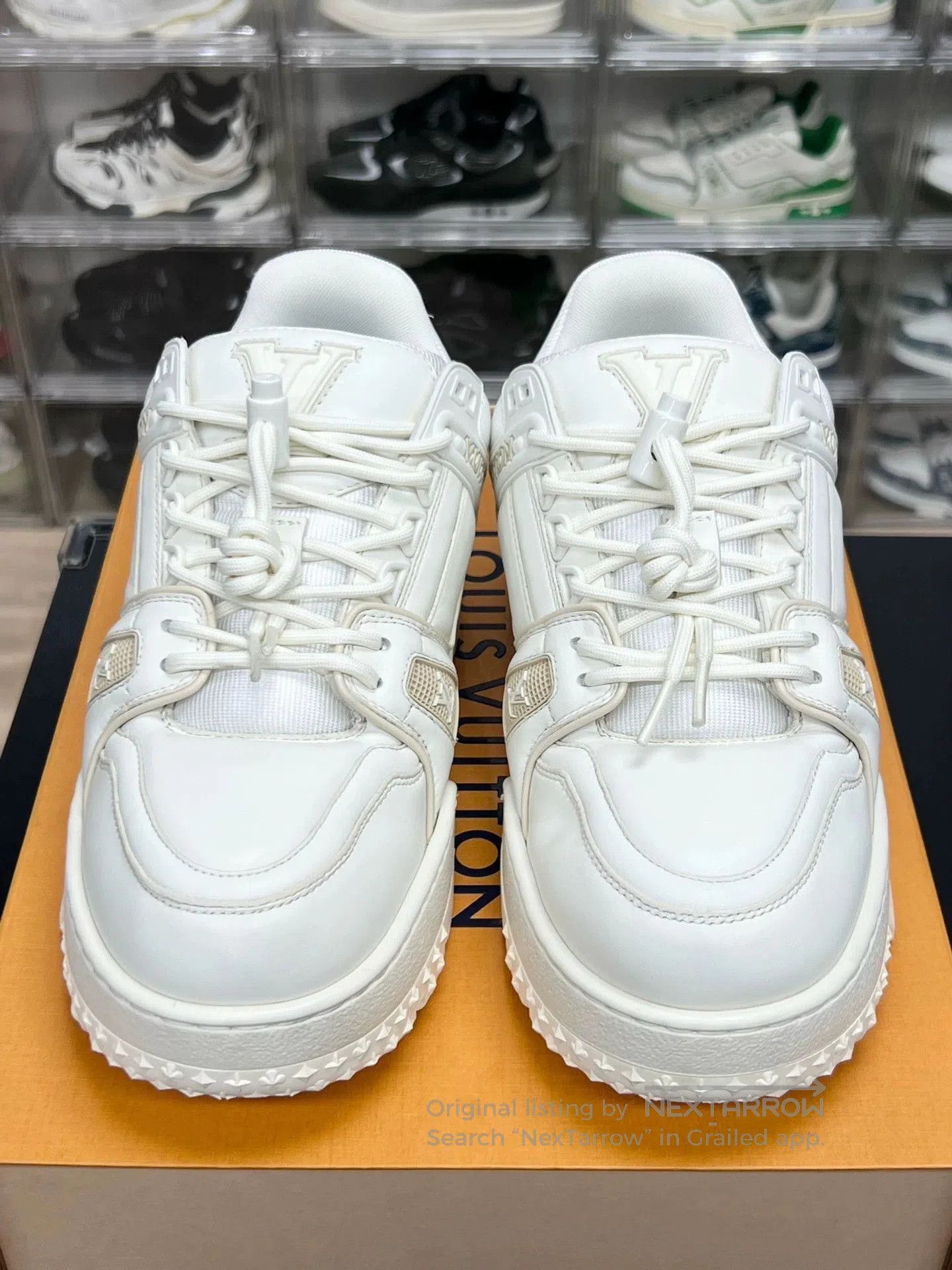 LV Trainer Maxi White Sneakers UK5.