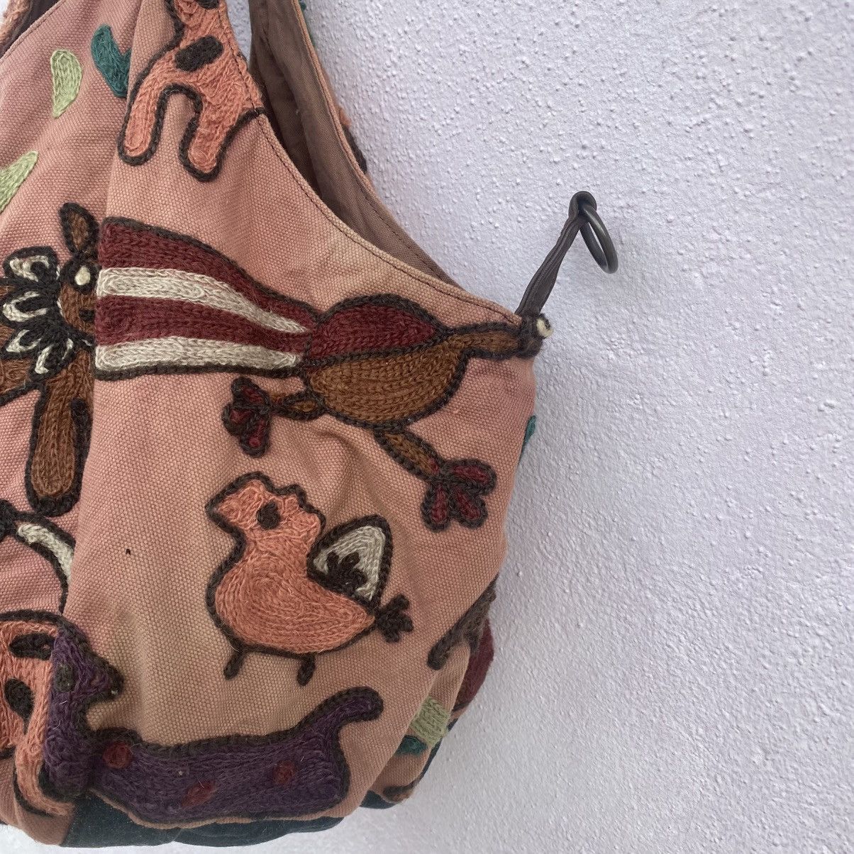 Japanese Brand Hippies Wild Life Embroidery Cotton Bag KAPITAL STYLE Size ONE SIZE - 13 Thumbnail