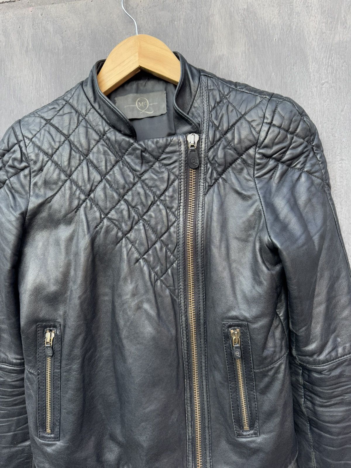 Alexander McQueen Alexander McQueen Leather Quilted Biker Jacket Size 42 Size M / US 6-8 / IT 42-44 - 10 Thumbnail