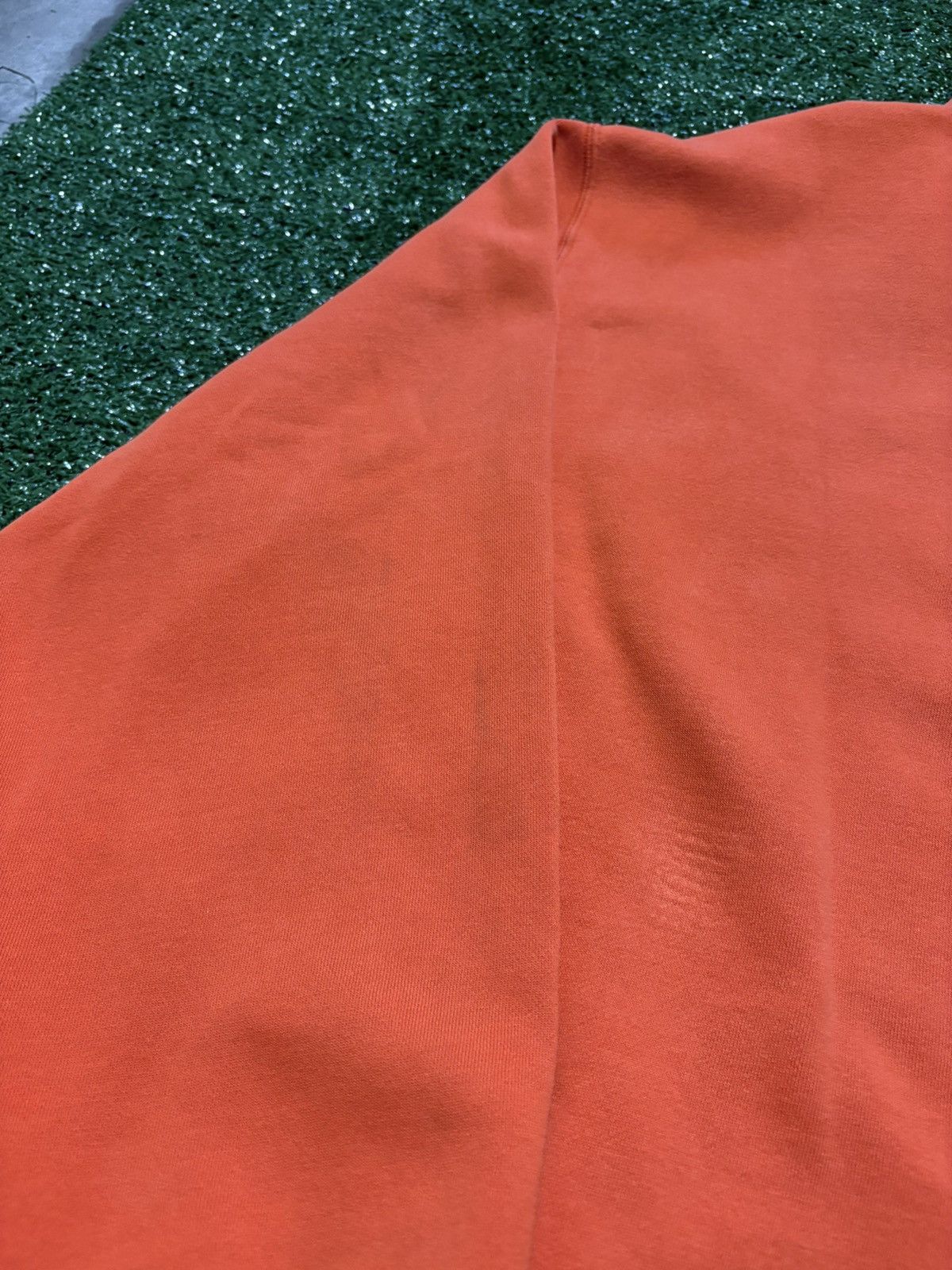 Nike VINTAGE RARE NIKE ORANGE CENTER SWOOSH HOODIE Size US XXL / EU 58 / 5 - 4 Thumbnail