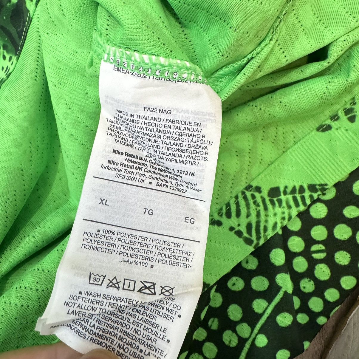 Nike Nigeria 22/23 player issue home shirt #9 Osimhen (Bnwt) Size US XL / EU 56 / 4 - 9 Thumbnail