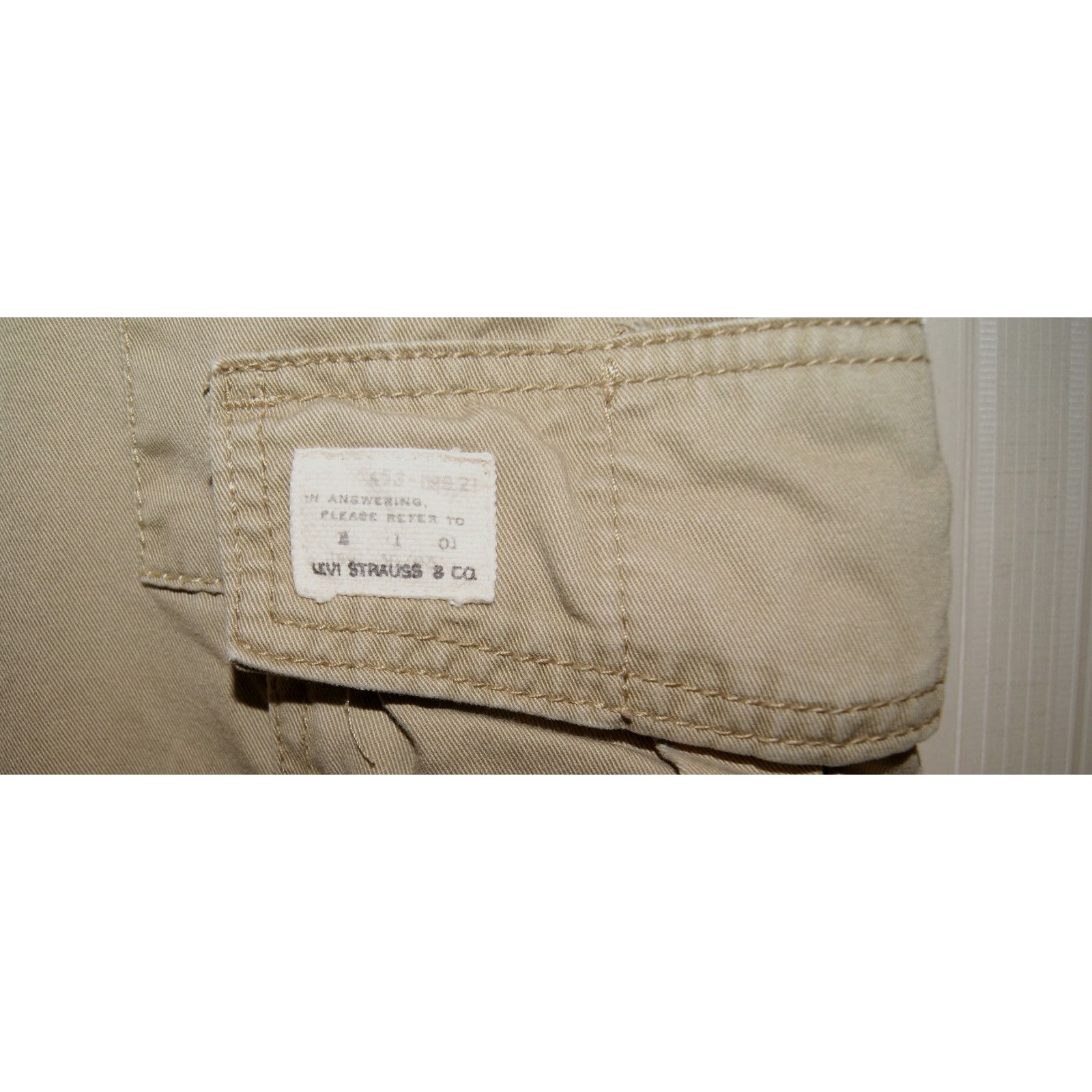Levi's VTG Men’s Levi's Loose Straight Cargo Pants 36/34 Tan Khaki Size US 36 / EU 52 - 5 Thumbnail