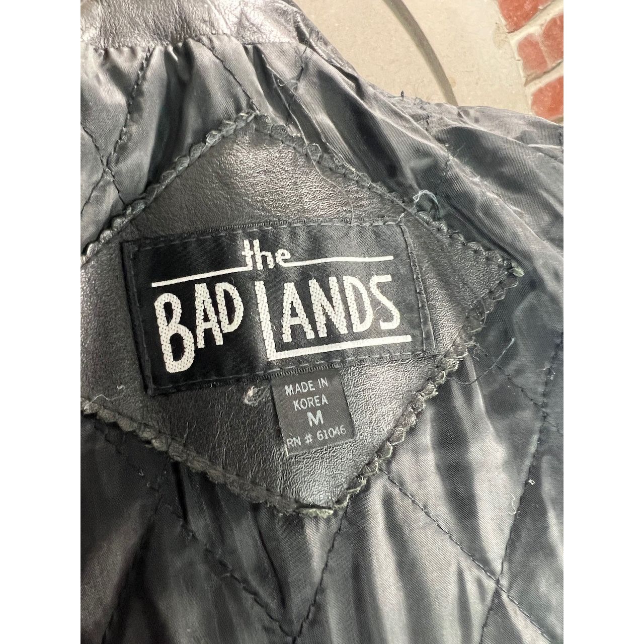 Other badlands leather jacket geometric dolman sleeve 1990s black Size US M / EU 48-50 / 2 - 8 Thumbnail