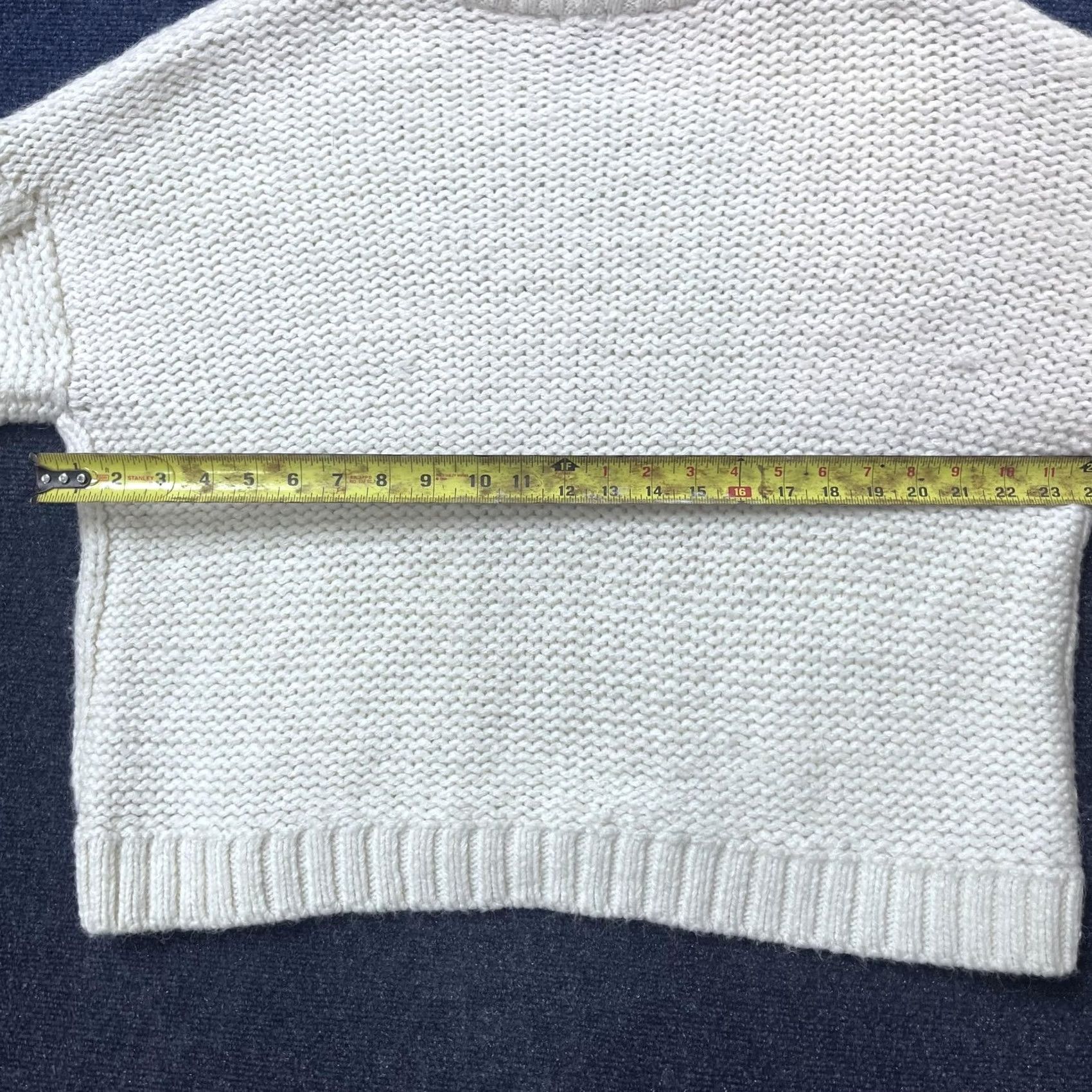 Vintage Aerie Sweater Womens Small Ivory Cable Knit Crewneck Pullover Size S / US 4 / IT 40 - 3 Thumbnail