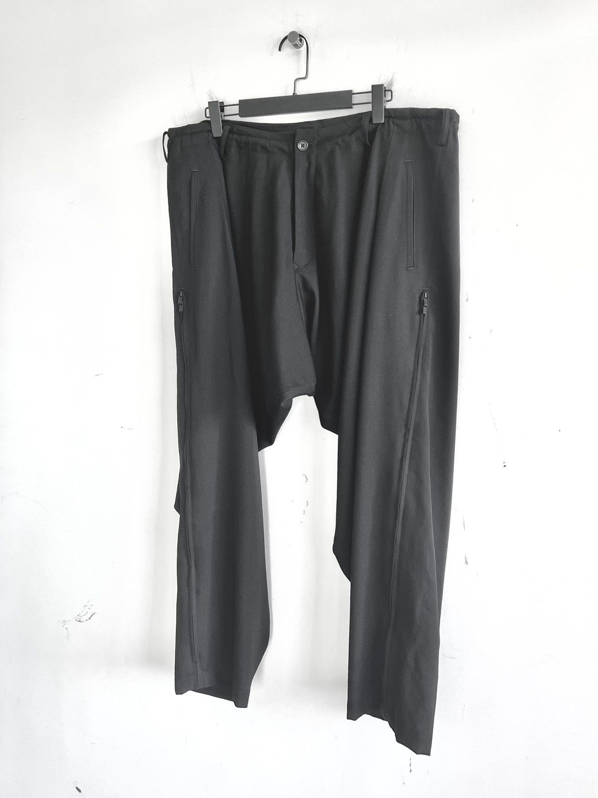 Yohji Yamamoto Yohji Yamamoto Pour Homme Gabardine Side Gusset Draped Pants Size US 30 / EU 46 - 3 Thumbnail