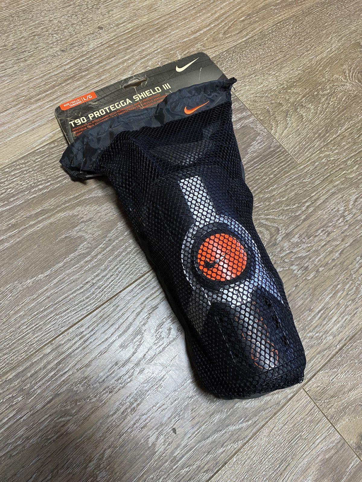 Nike × Vintage VTG Nike Total 90 Soocer Shields Size L Rare Black/Orange Size ONE SIZE - 11 Thumbnail