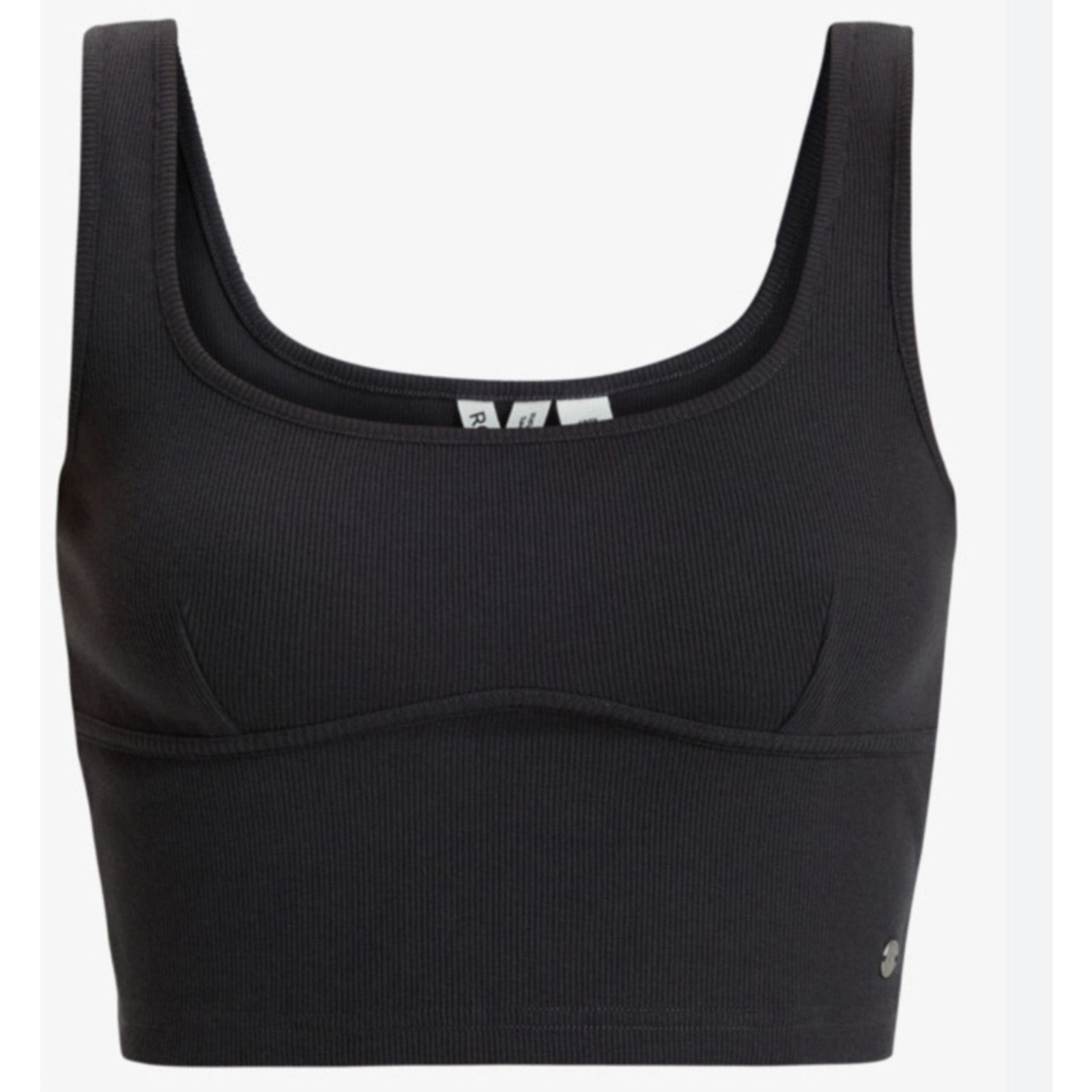 Other Roxy Women's Crop Ribbed Black Tank Top Scoop Neck XL NWT Size XL / US 12-14 / IT 48-50 - 1 Thumbnail