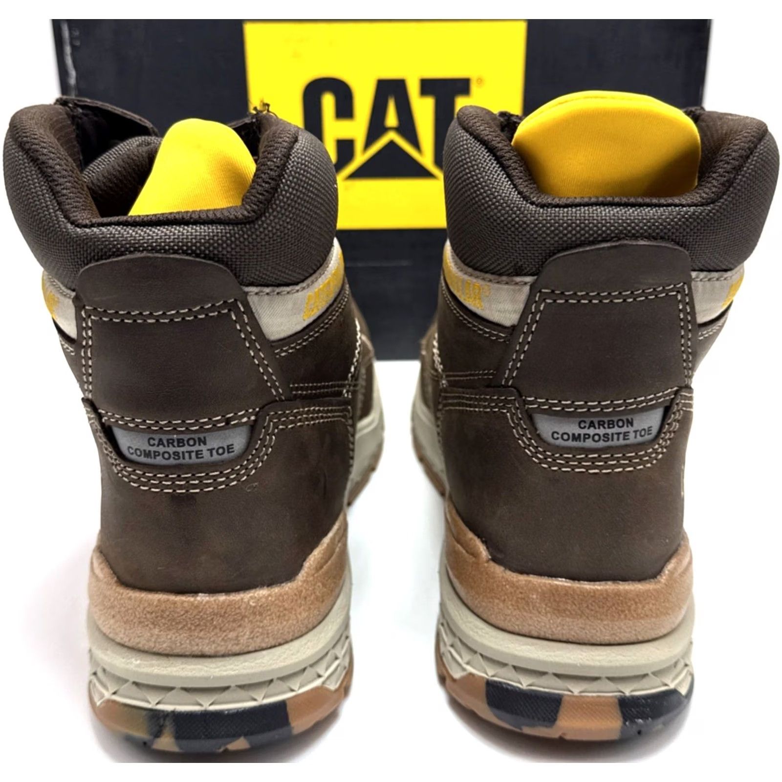 Caterpillar Caterpillar Eco Impact Boot Dark Brown Mens 11.5 Wide Carbon Composite Toe Leather W Mens Boots Size US 12 / EU 45 - 4 Thumbnail