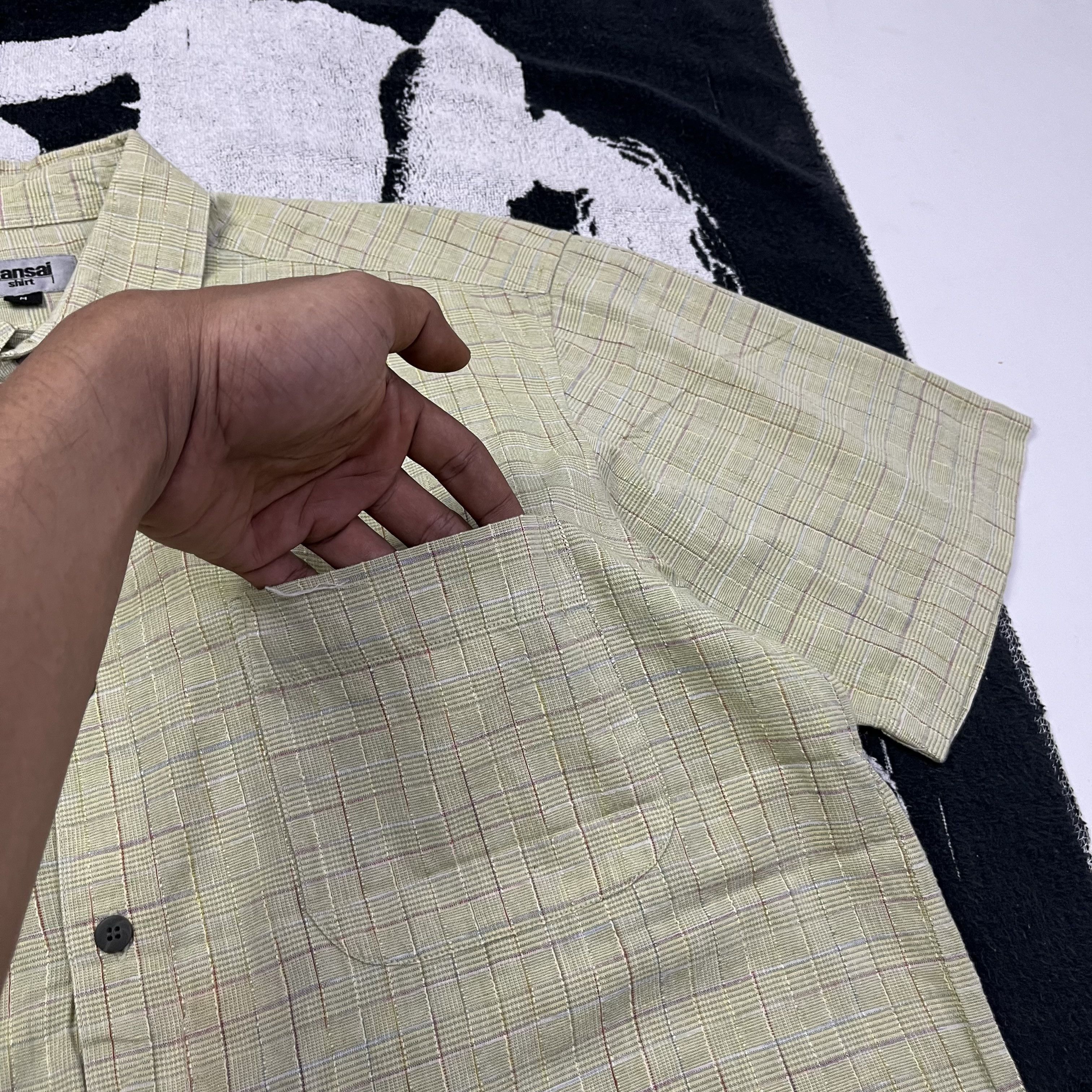Japanese Brand Kansai yamamoto Textured button ups shirt Size US M / EU 48-50 / 2 - 5 Thumbnail