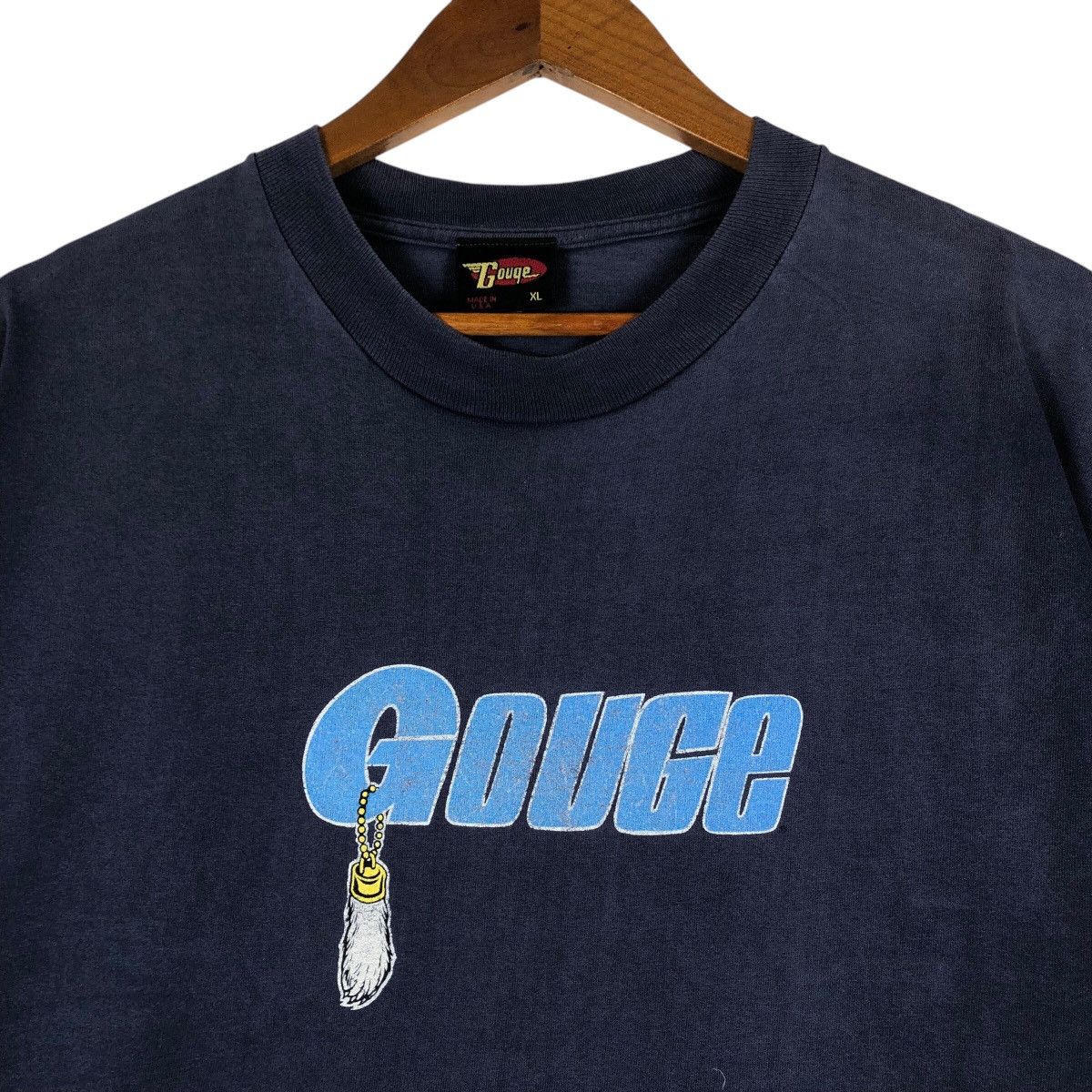 Hook-Ups × Santa Cruz Skateboards GOUGE Old Skateboard Vintage T-Shirt Size US XL / EU 56 / 4 - 4 Thumbnail