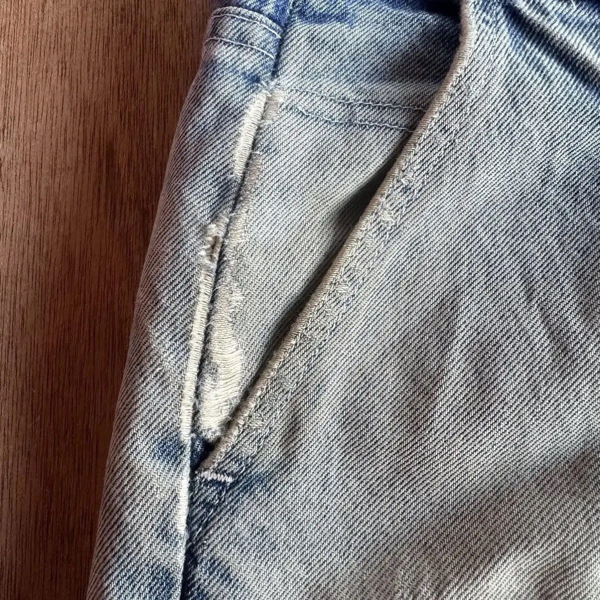 Levi's Made & Crafted LEVI’S MADE & CRAFT DENIM DOUBLE KNEE RIPPED WORK WEAR PANTS Size US 30 / EU 46 - 10 Thumbnail