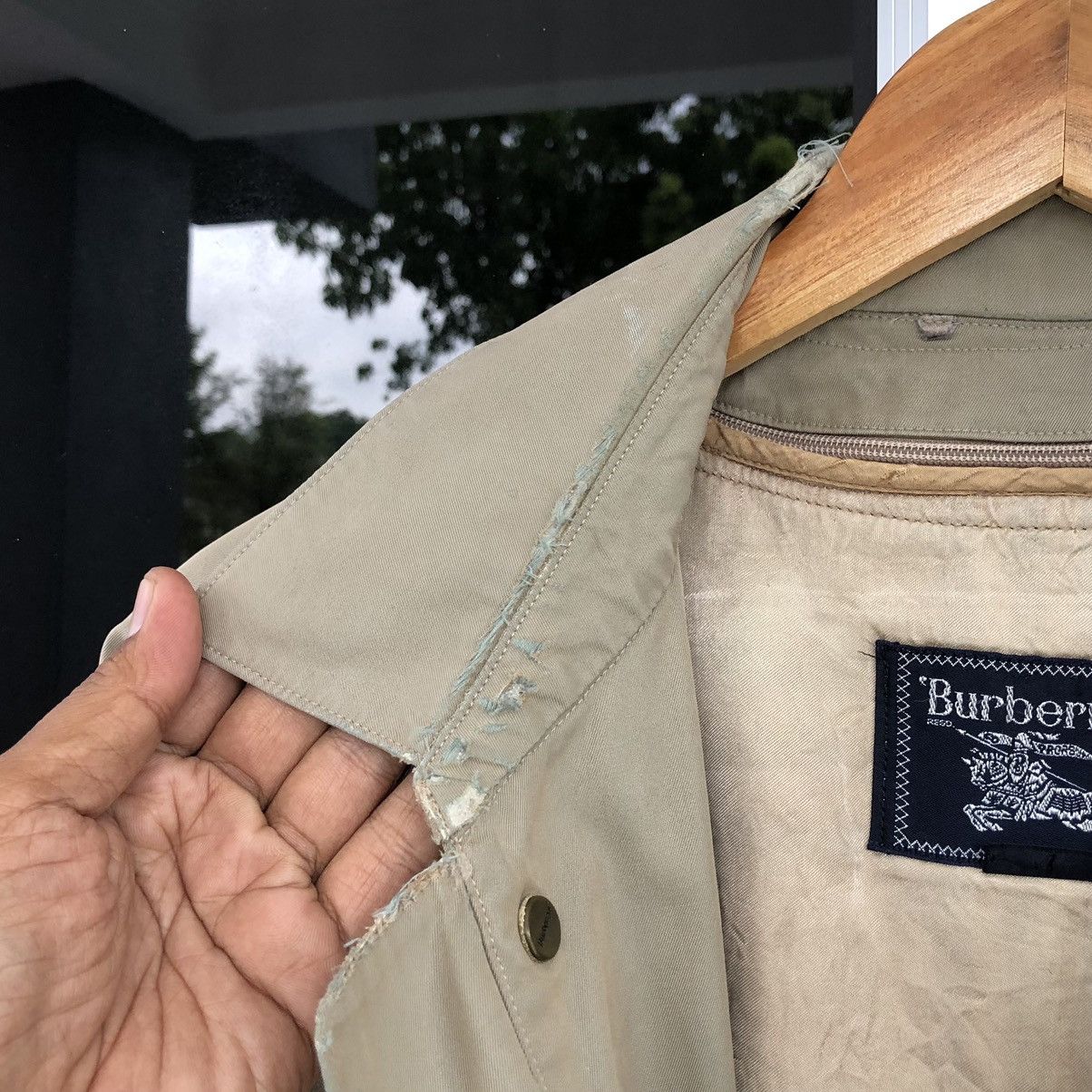 Burberry Vintage Burberrys Lined Novacheck THRASHED Coat Jacket Size US M / EU 48-50 / 2 - 17 Thumbnail
