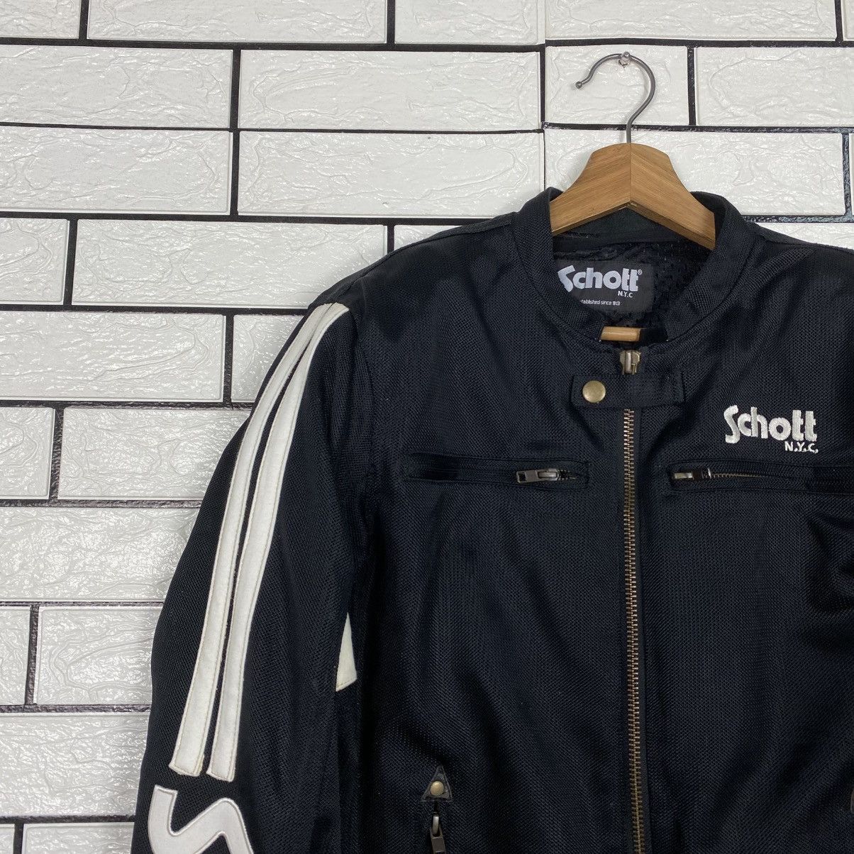 Schott Vintage Biker Motorcycle Jacket Schott NYC Big Logo Size US M / EU 48-50 / 2 - 8 Thumbnail