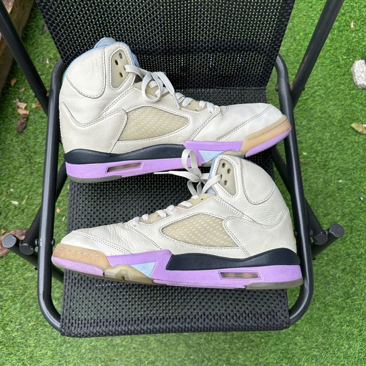 Dj Khaled × Jordan Brand DJ Khaled x Air Jordan 5 Sail Purple DV4982-175 Size US 9.5 / EU 42-43 - 3 Thumbnail