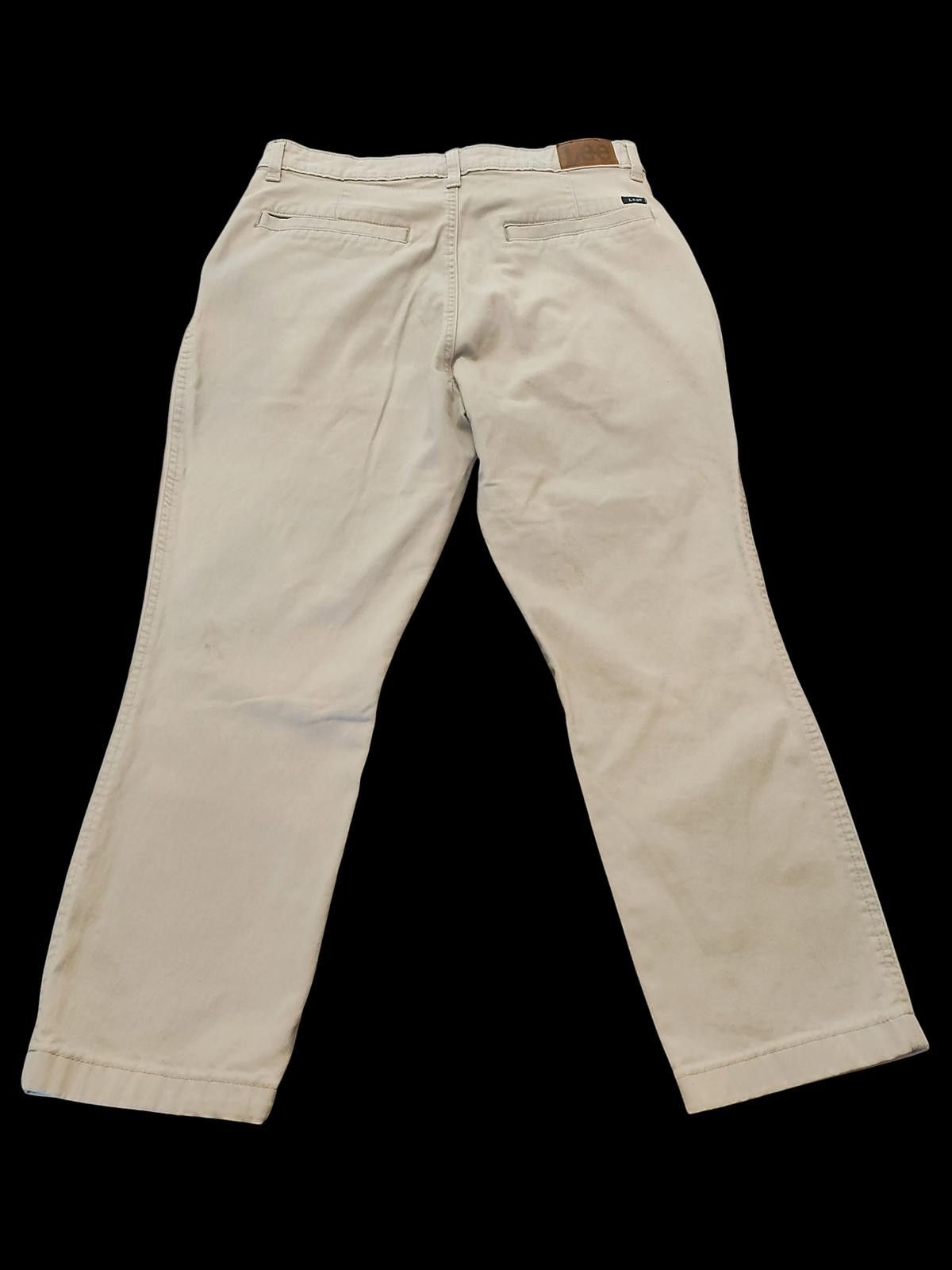 Lee Lee Regular Fit Slim Crop High Rise Pants Size 32" / US 10 / IT 46 - 3 Thumbnail