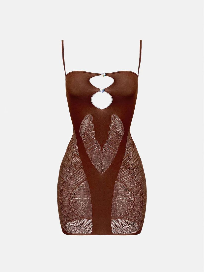 Poster Girl POSTER GIRL Gisele Dress Old Money Brown Size ONE SIZE - 1 Preview
