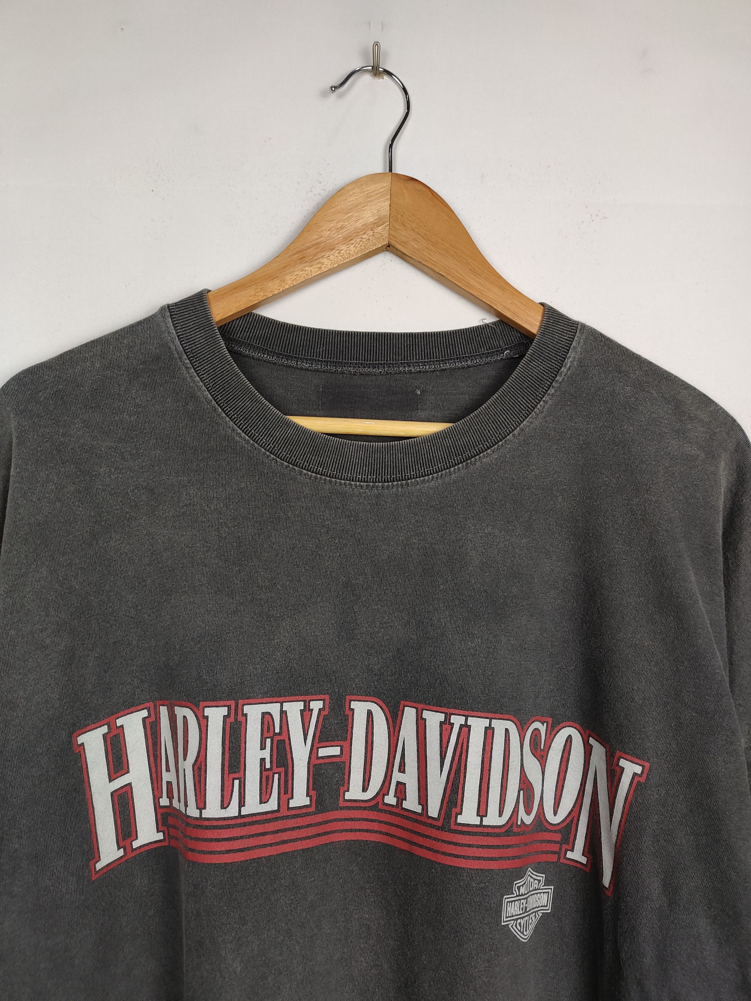 Harley Davidson × Vintage Vintage Sunfaded Harley Davidson Shirt Size US XL / EU 56 / 4 - 3 Thumbnail