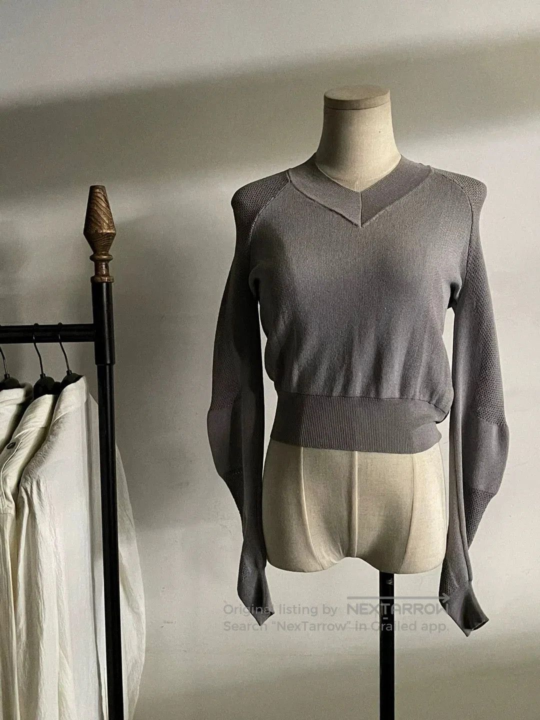 MM6 Maison Margiela Knit Top with Unique Sleeves. Size S / US 4 / IT 40 - 1 Thumbnail