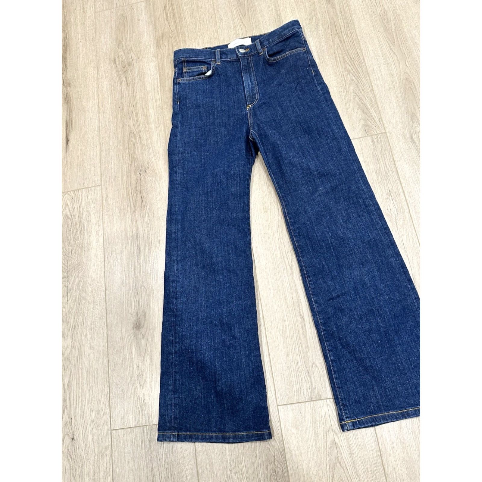 JEANERICA Jeanerica Jeans Pyramid Blue Cotton Blend High Rise Straight Size 29 Jeans Women Regular 29x29.5 Pockets Denim Vintage No Size 29" - 3 Thumbnail