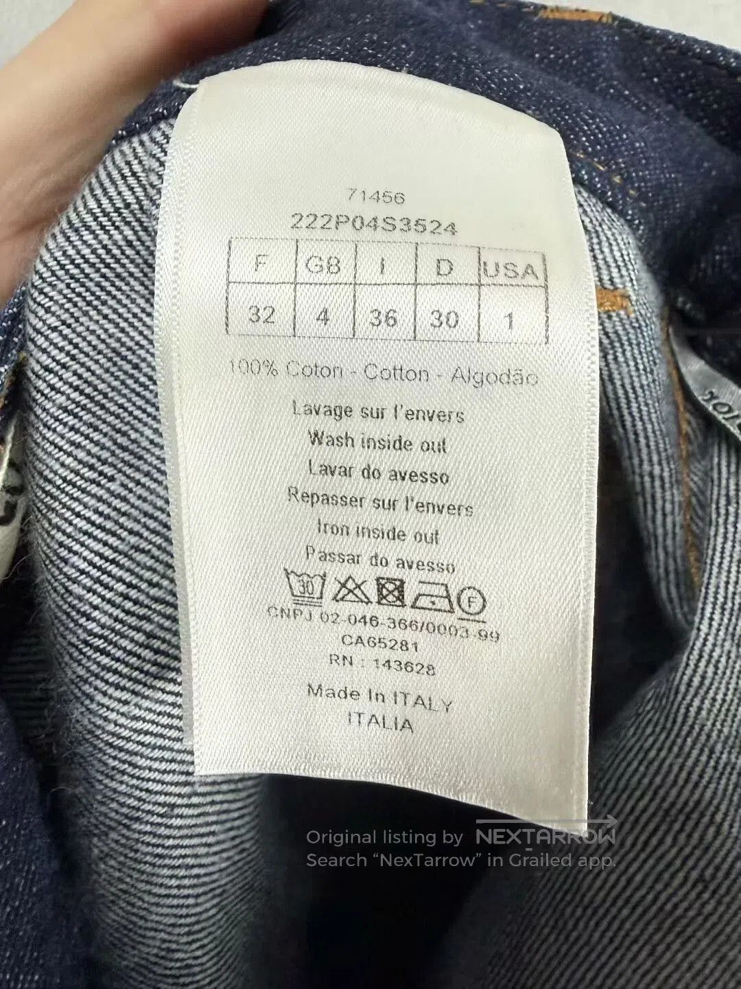Dior Dior Dark Blue Wide Leg Denim Pants. Size US 32 / EU 48 - 4 Thumbnail