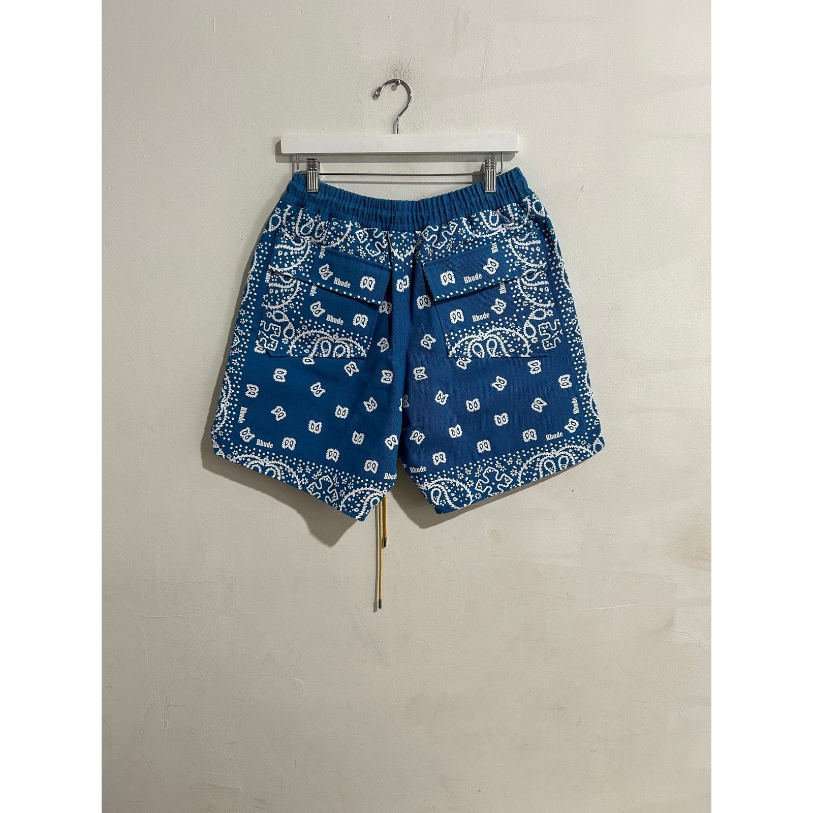 Rhude RHUDE BANDANA SHORTS 'MARINE BLUE' SIZE MEDIUM PREOWNED Size US 26 / EU 42 - 2 Thumbnail