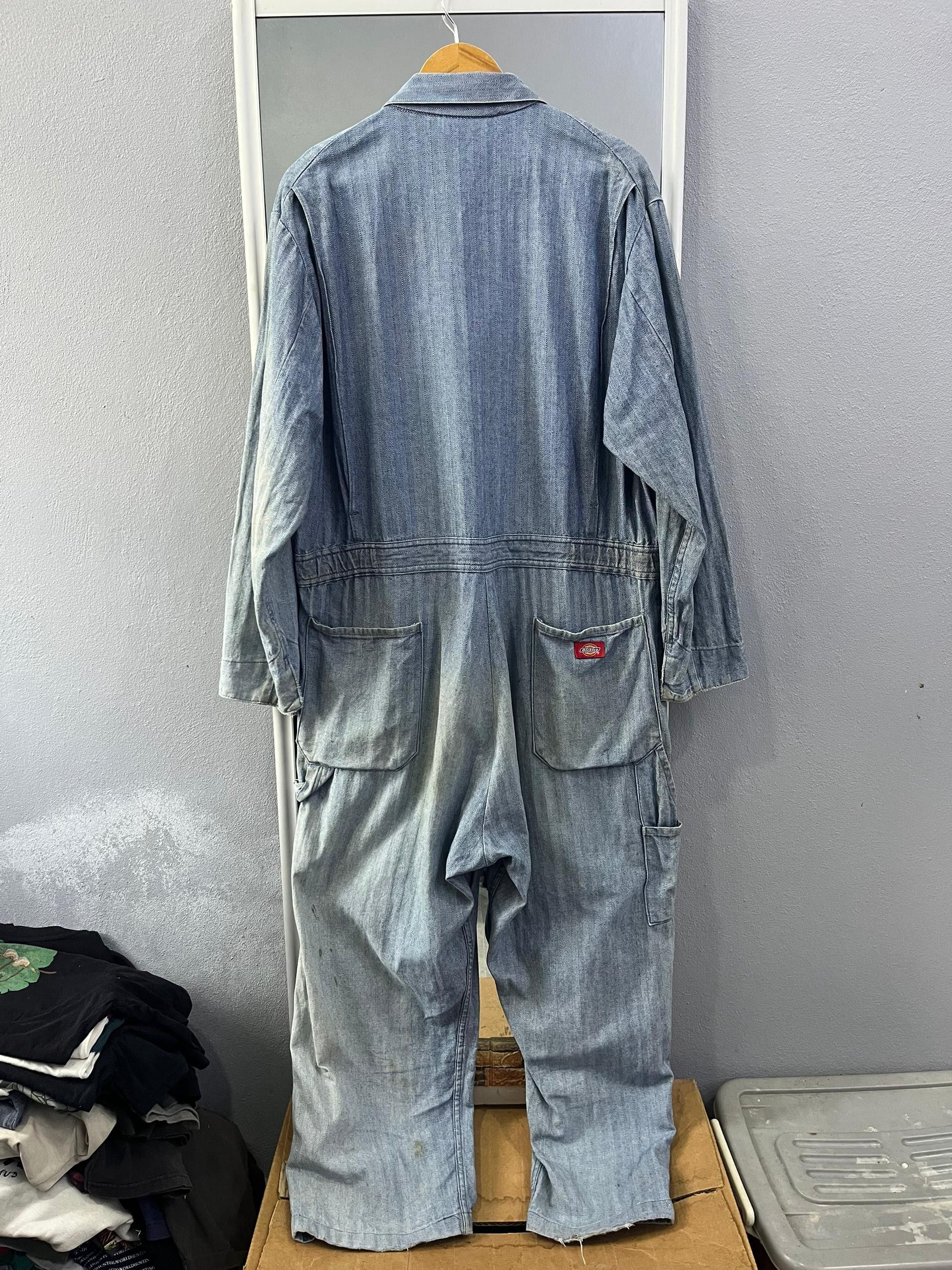 Dickies Vintage Dickies Herringbone Denim Coverall Size US 42 / EU 58 - 14 Thumbnail