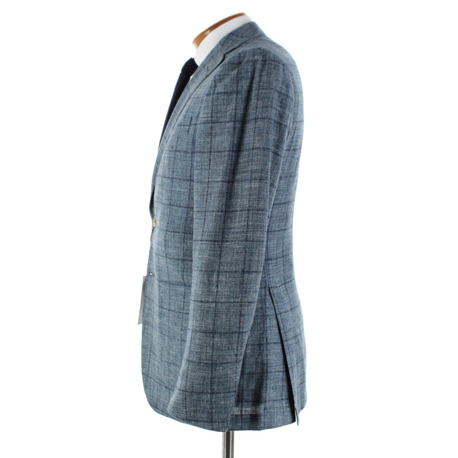 Luciano Barbera Luciano Barbera Sport Coat Size 38 US in Blue Size 38R - 4 Thumbnail