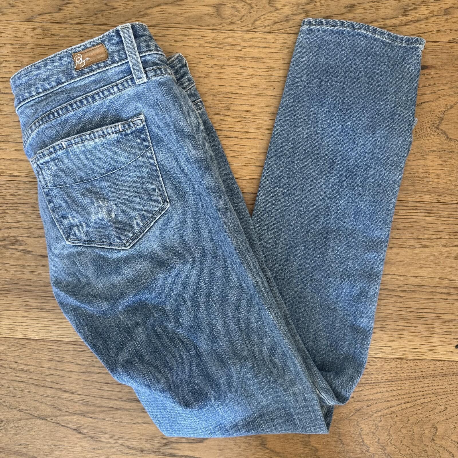 Paige Paige Light Wash RoxBury Denim Jeans-Size 28 Size 28" / US 6 / IT 42 - 1 Thumbnail