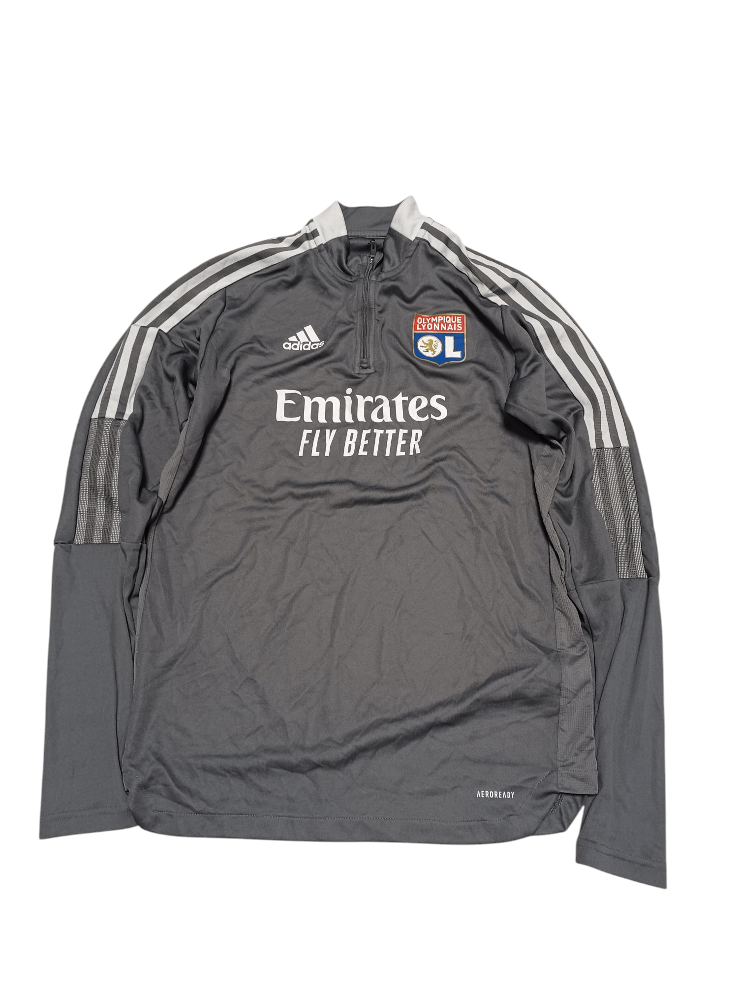 Adidas LYON OLYMPIQUE ADIDAS 2020 TRAINING 1/3 SWEATSHIRT SOCCER Size US M / EU 48-50 / 2 - 1 Thumbnail