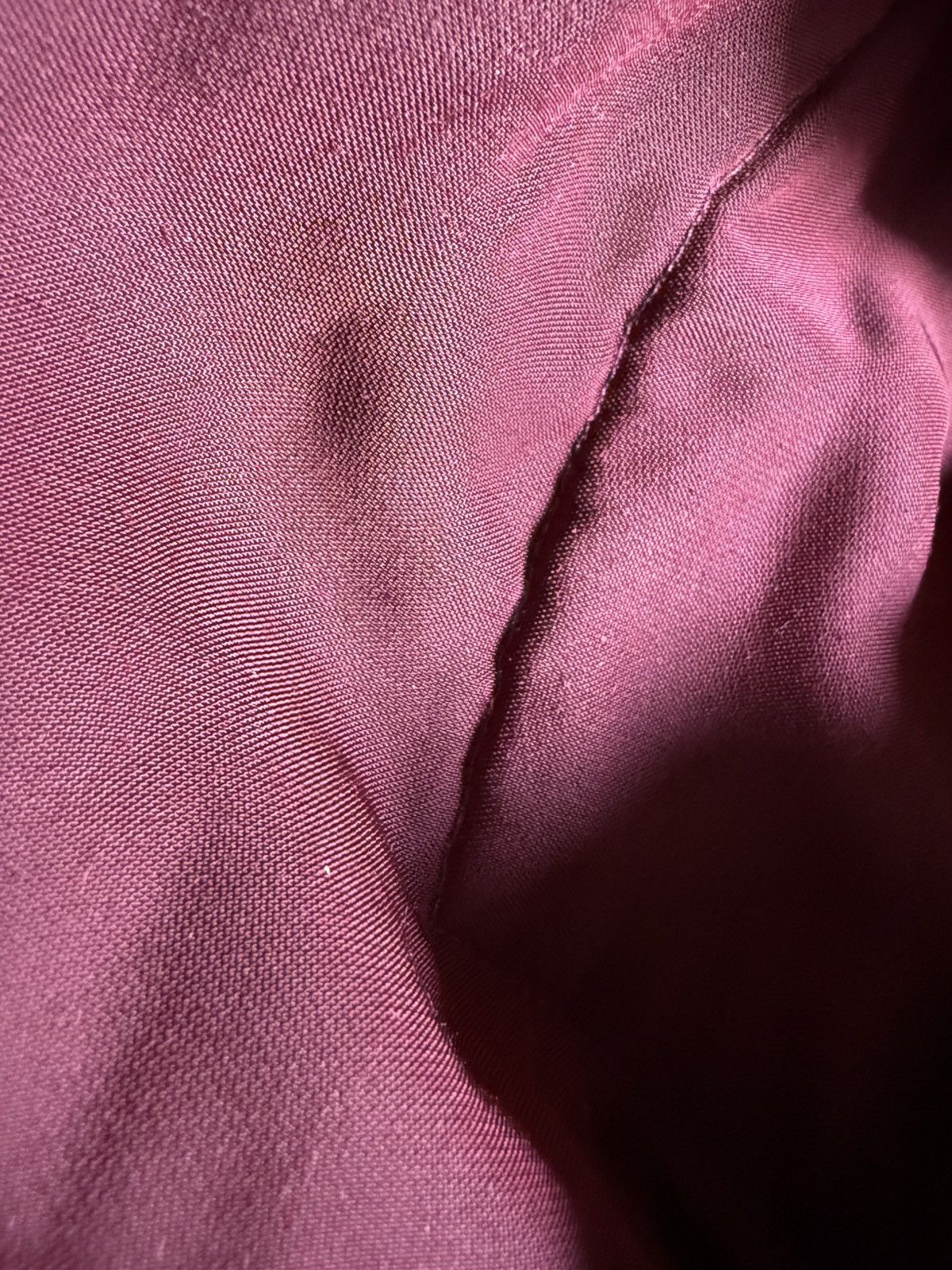 Saint Laurent Paris S/S20 Velvet Gradient Deep Maroon Pearl Shirt *Sample* Size US M / EU 48-50 / 2 - 4 Thumbnail