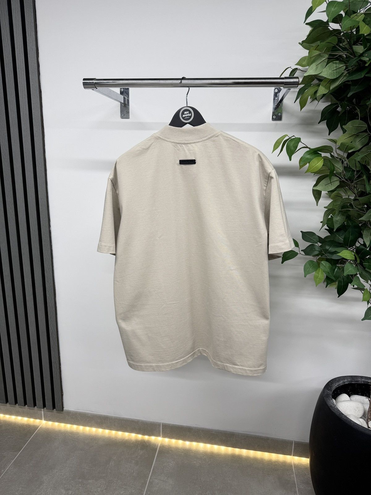 Fear of God Fear Of God Eternal Flocked T-Shirt In Beige RRP £250 Size US S / EU 44-46 / 1 - 2 Thumbnail